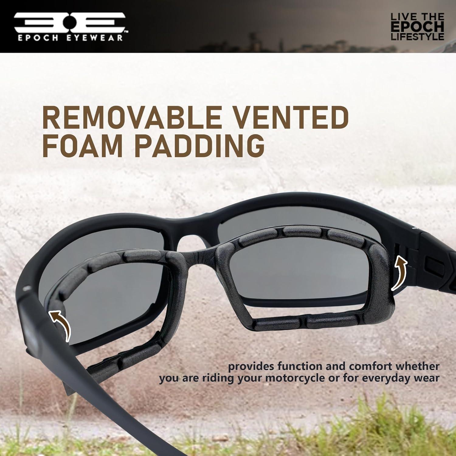 Gafas de sol híbridas Epoch Eyewear modelo EE3358 con lentes ahumadas