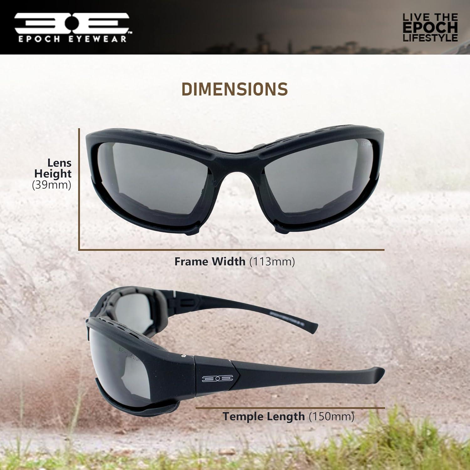 Gafas de sol híbridas Epoch Eyewear modelo EE3358 con lentes ahumadas