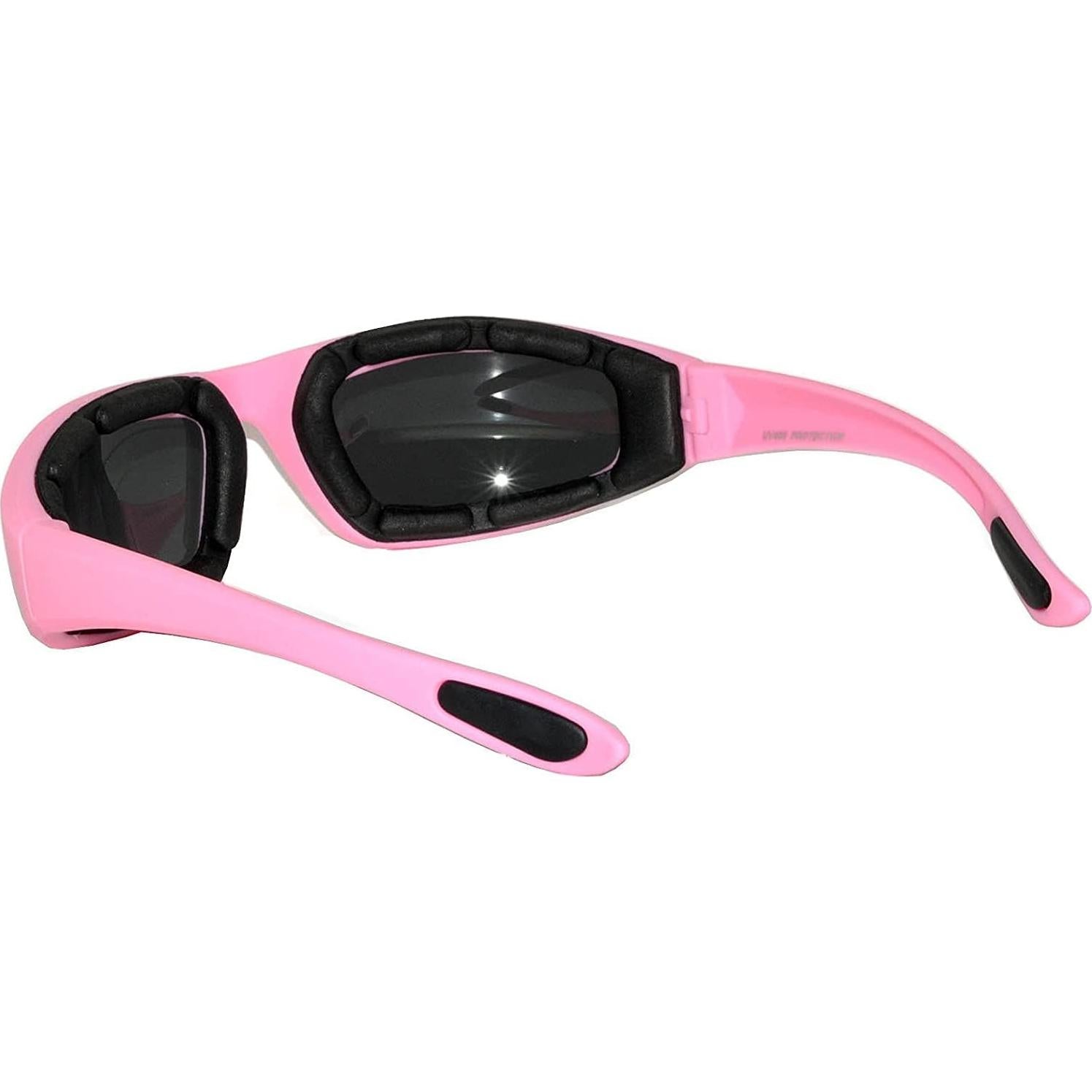 Gafas de moto OWL con lente clara y espejo ahumado UV400