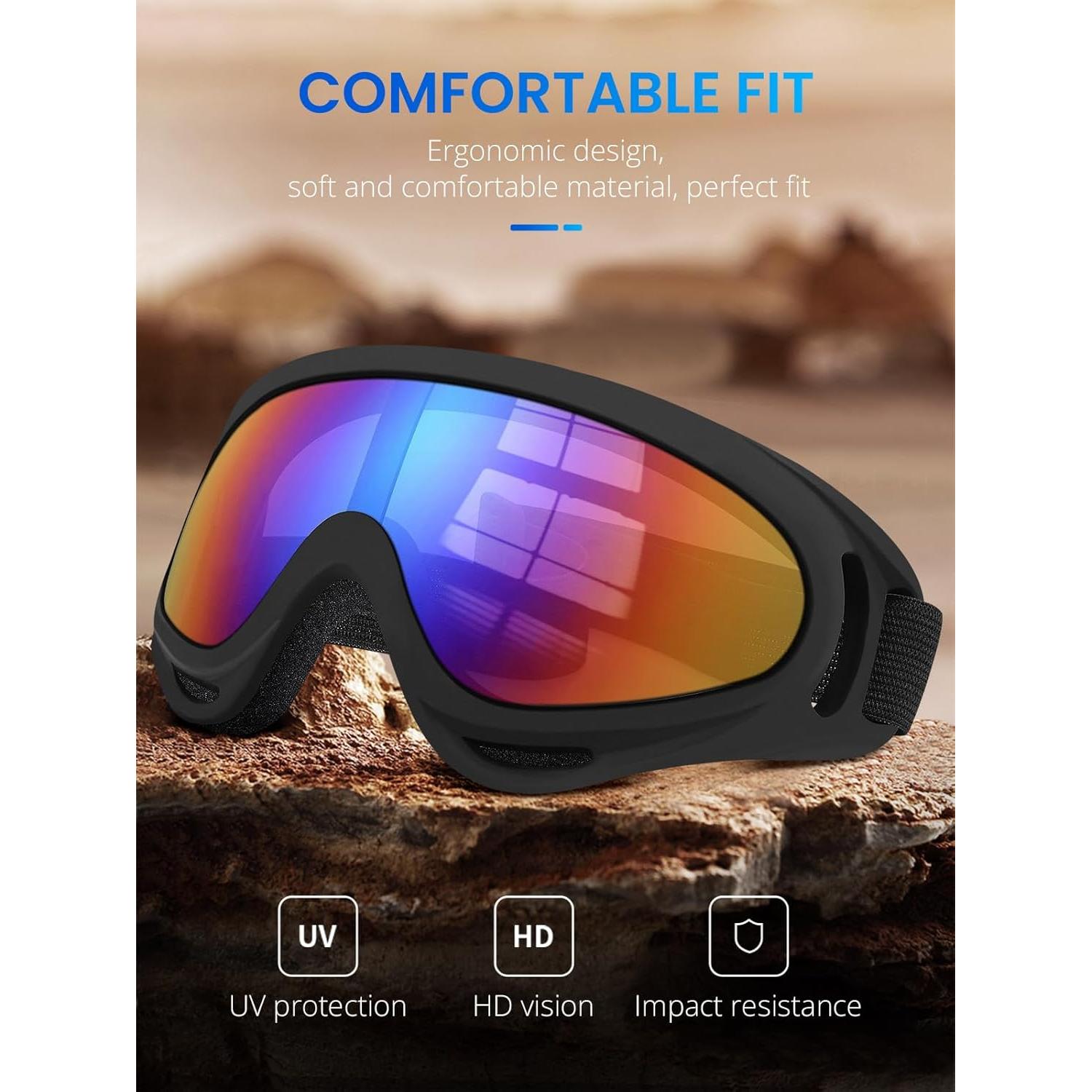 Gafas de Motocicleta ATV y Motocross UV400 Antiempañante