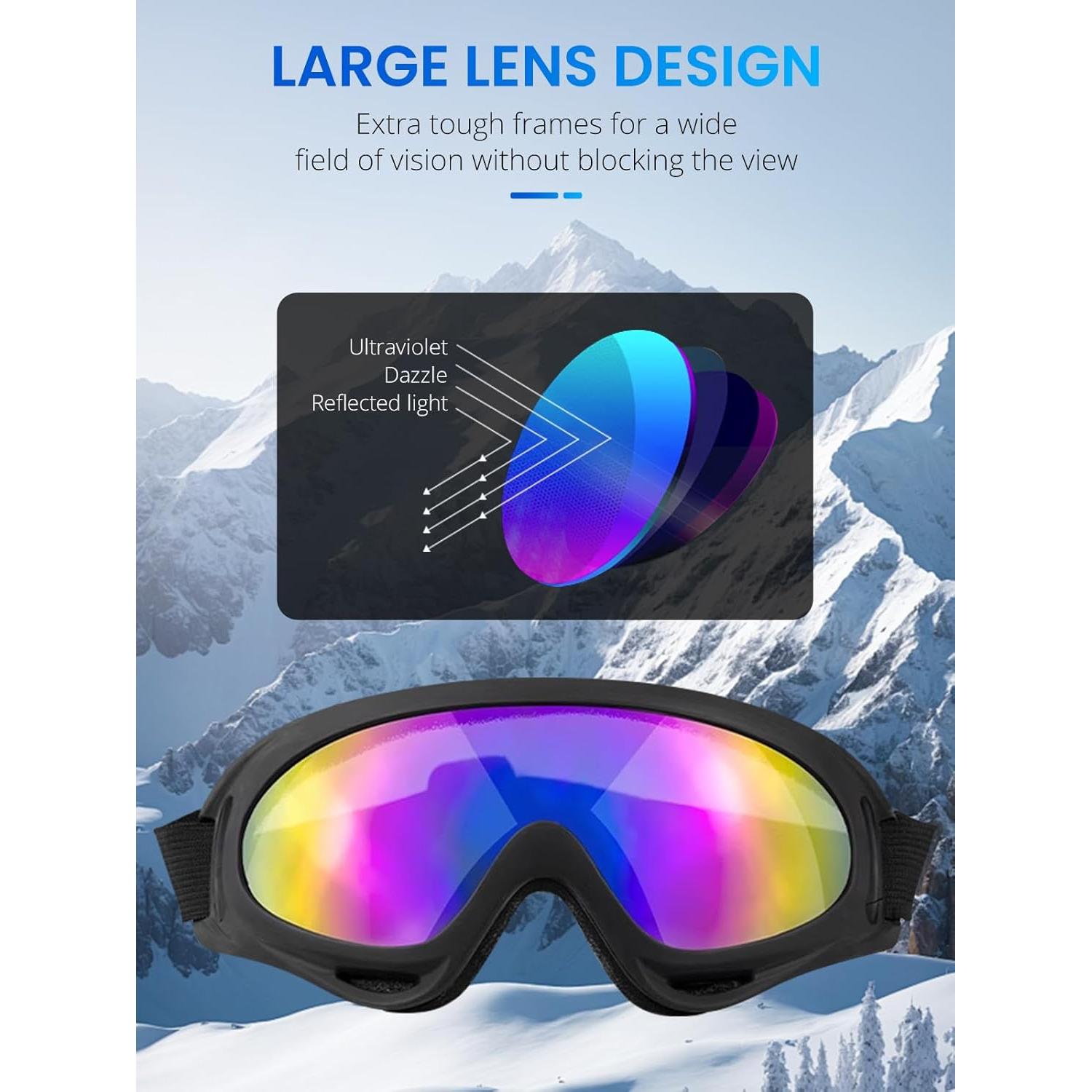 Gafas de Motocicleta ATV y Motocross UV400 Antiempañante