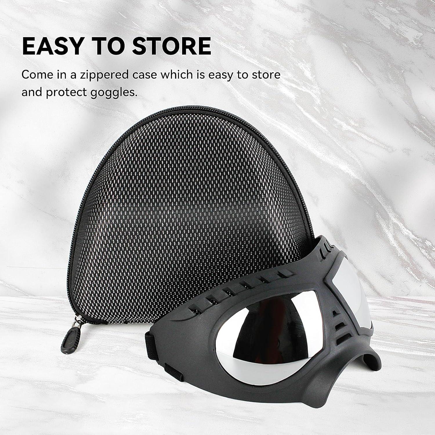 Gafas de sol para perros PETLESO UV400 - Protección ocular grande