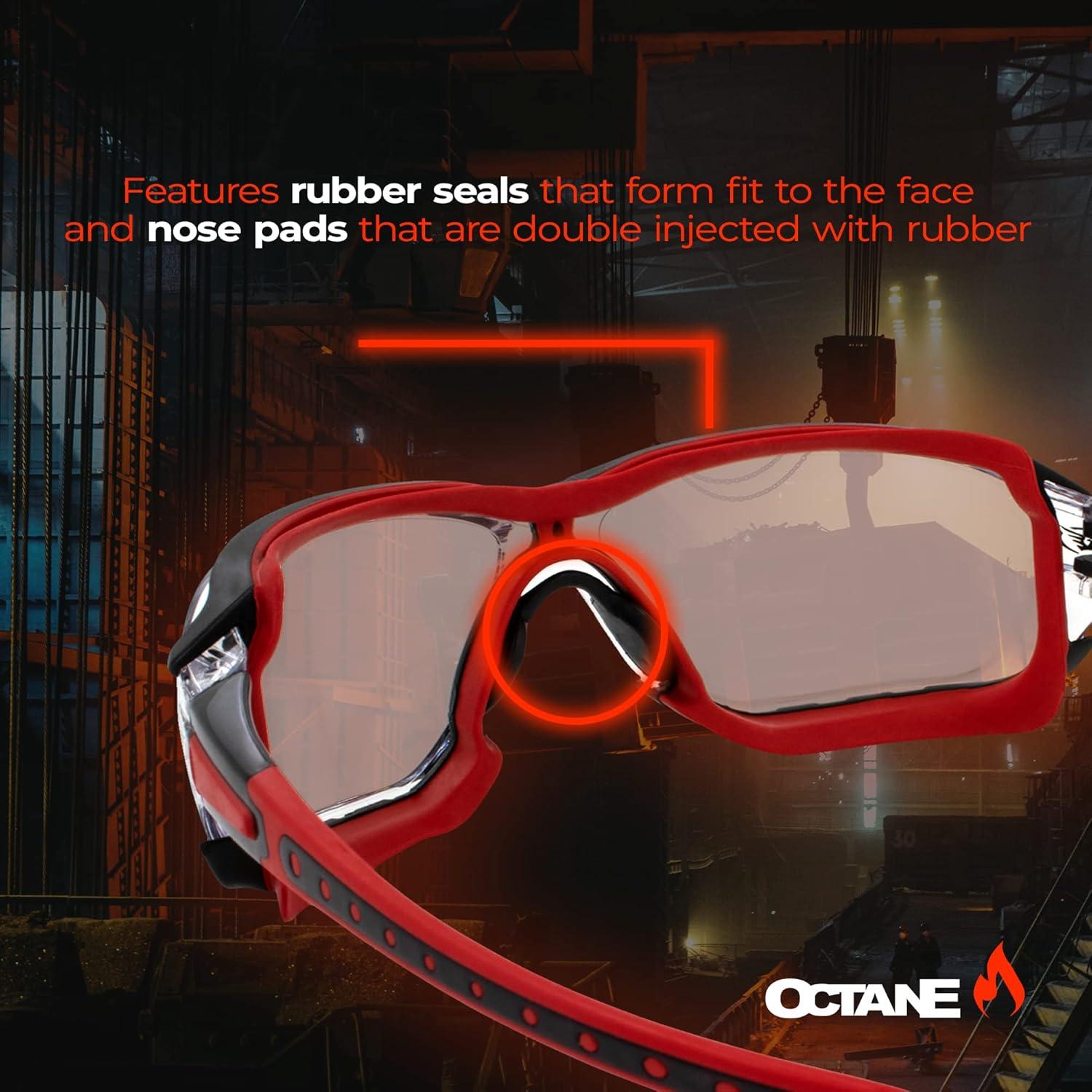 Gafas de sol deportivas Global Vision Octane Anti-Fog rojas