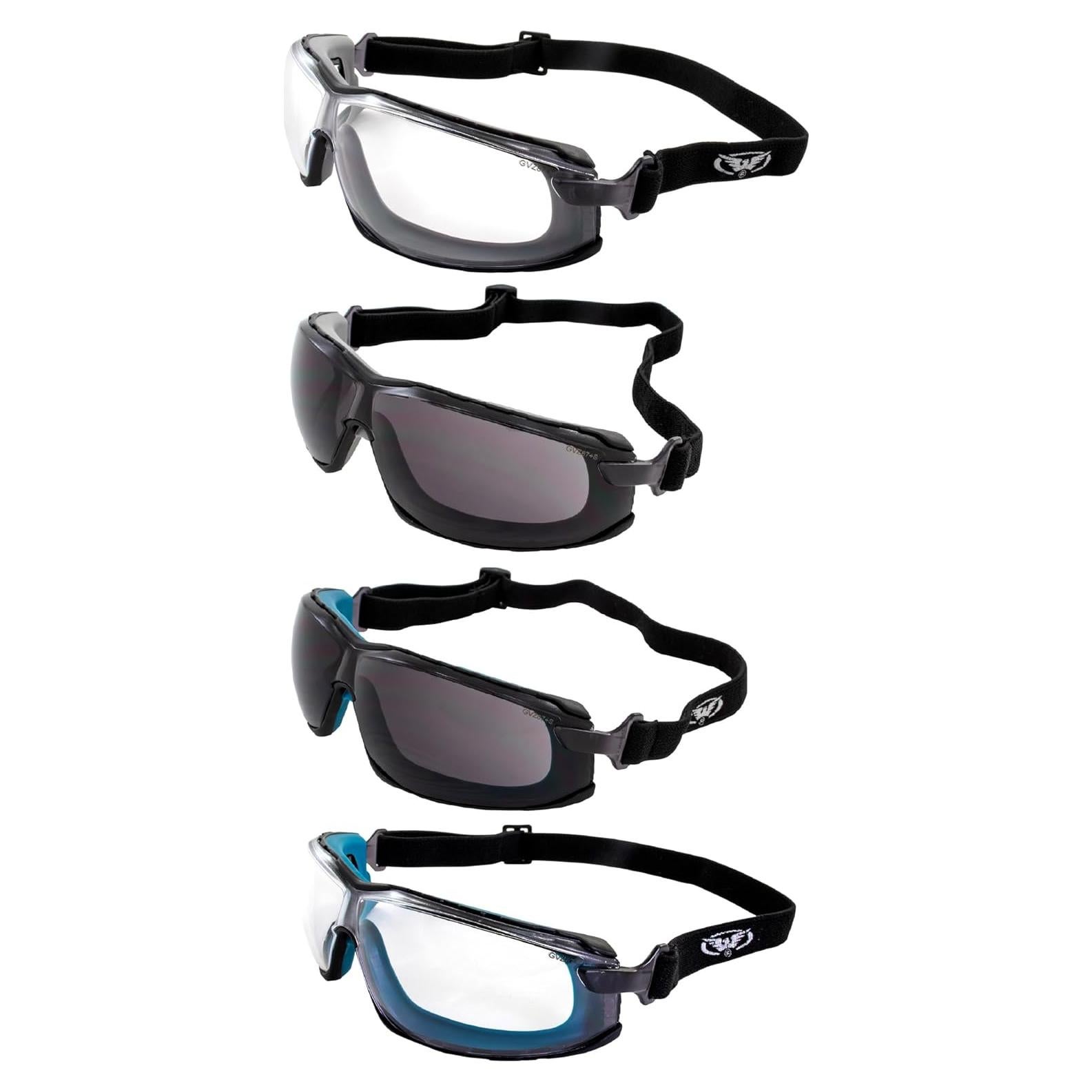 Gafas de Seguridad Global Vision Sunn Up 4 Pares Motocicleta