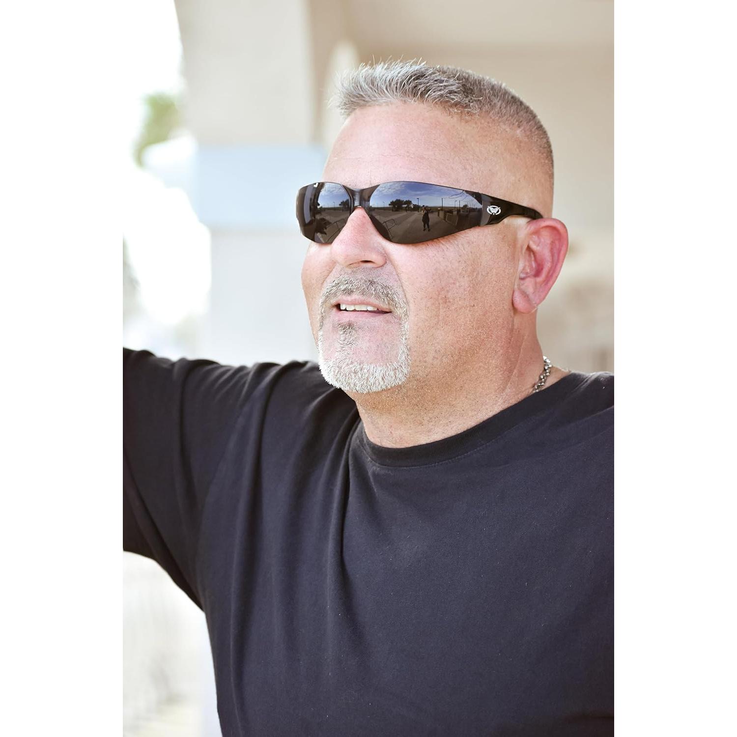 Gafas de Seguridad Global Vision Rider con Lentes Espejo UV400