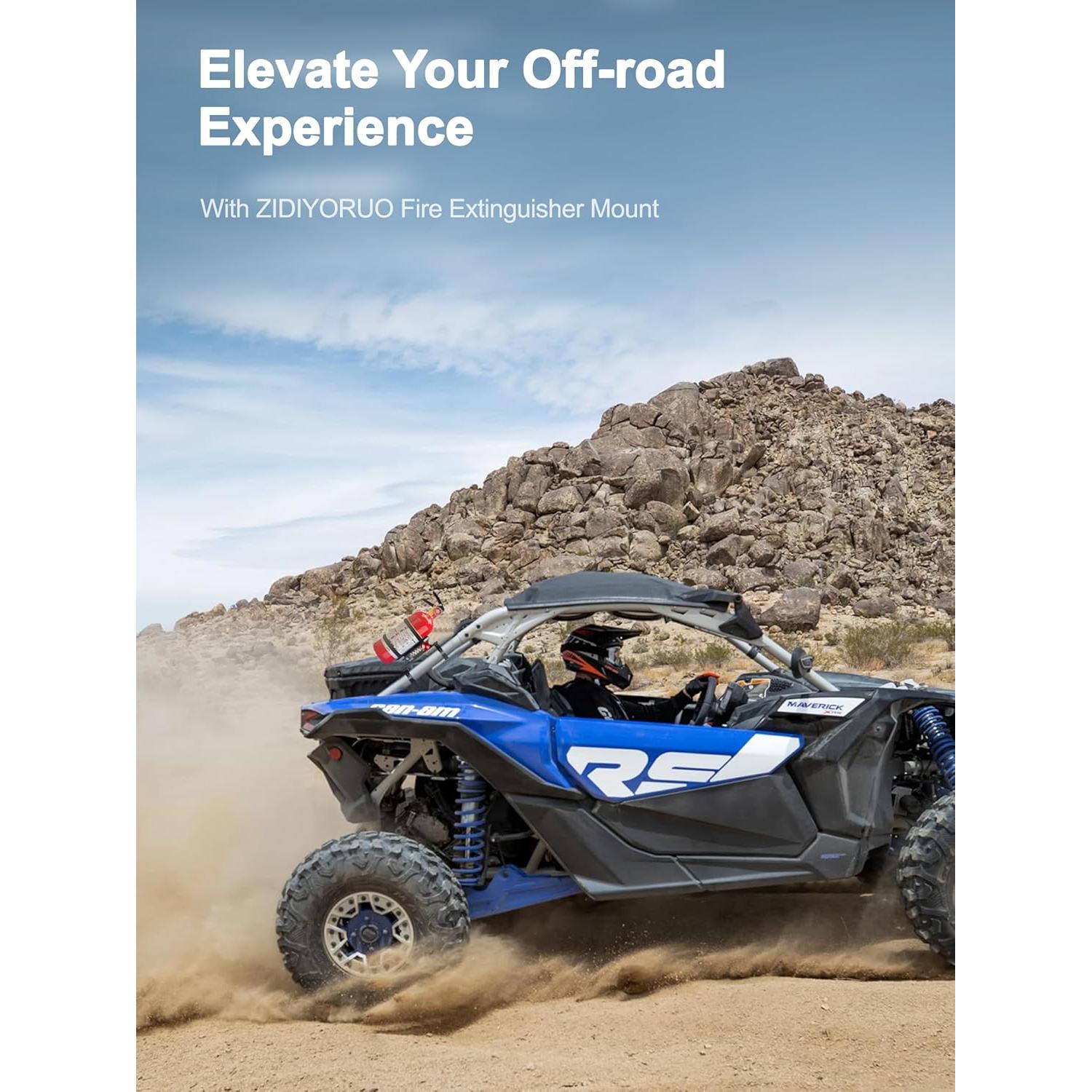 Soporte para Extintor de Incendio UTV ZIDIYORUO 1.75-2" Ajustable