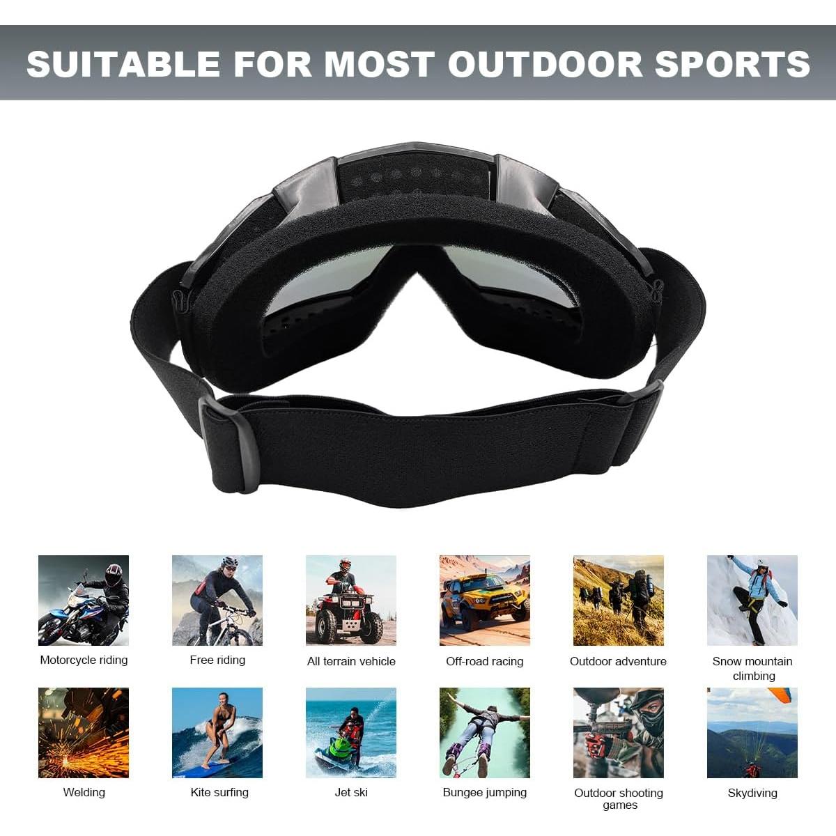 Gafas de Motocross BWBWND Coloridas a Prueba de Viento y Polvo