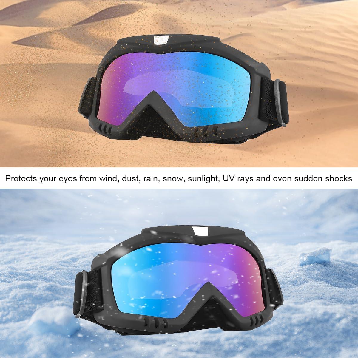 Gafas de Motocross BWBWND Coloridas a Prueba de Viento y Polvo