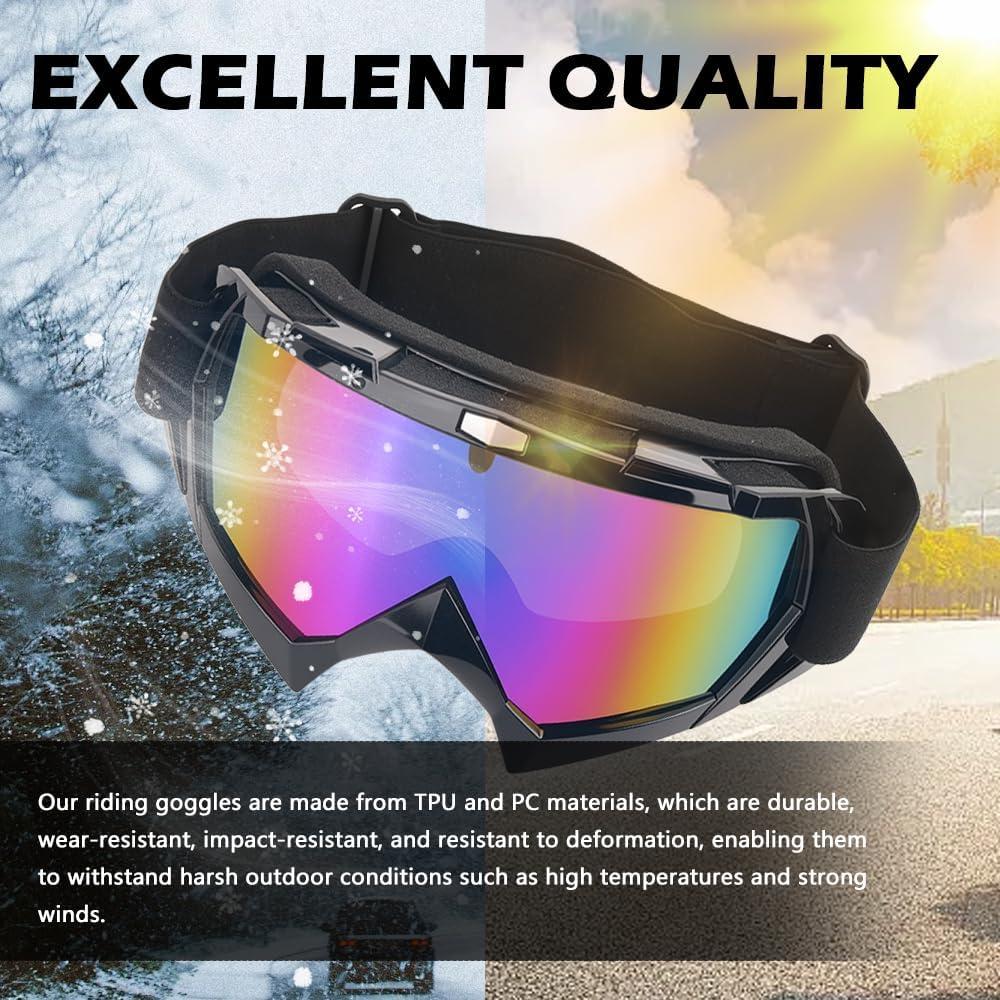 Gafas de Motocross Figpade 2025 Anti-Sol Ajustables 18.7x9.8cm