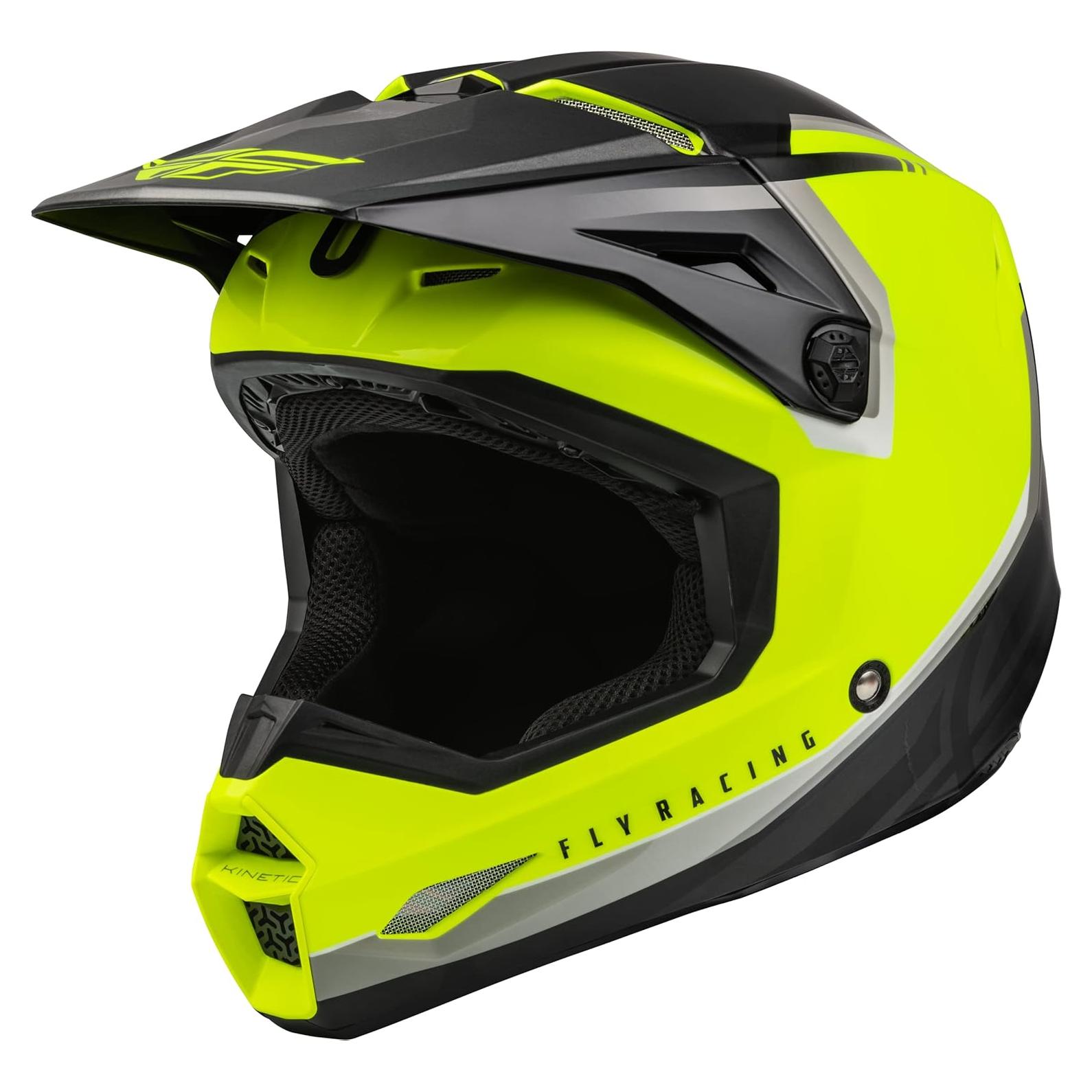Casco Kinetic Vision Adulto Fly Racing 2023 Hi-Vis Negro XL