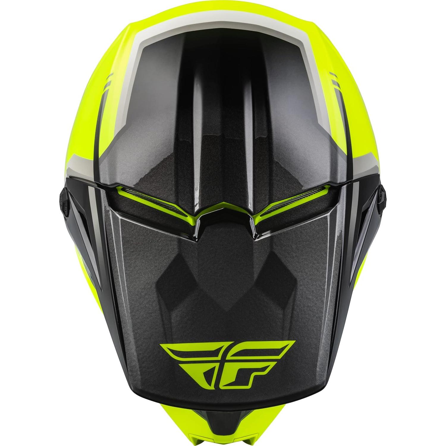 Casco Kinetic Vision Adulto Fly Racing 2023 Hi-Vis Negro XL