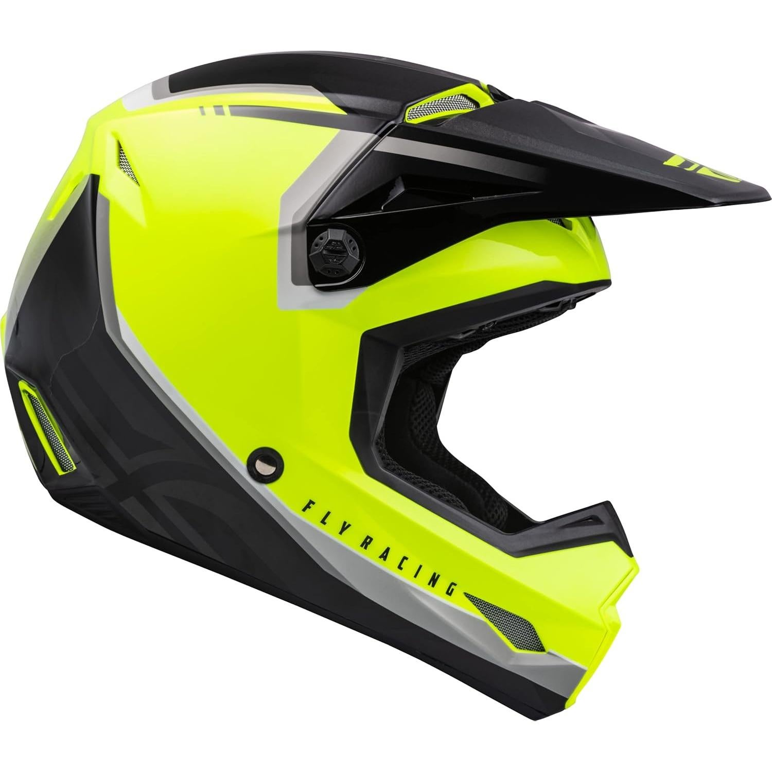 Casco Kinetic Vision Adulto Fly Racing 2023 Hi-Vis Negro XL
