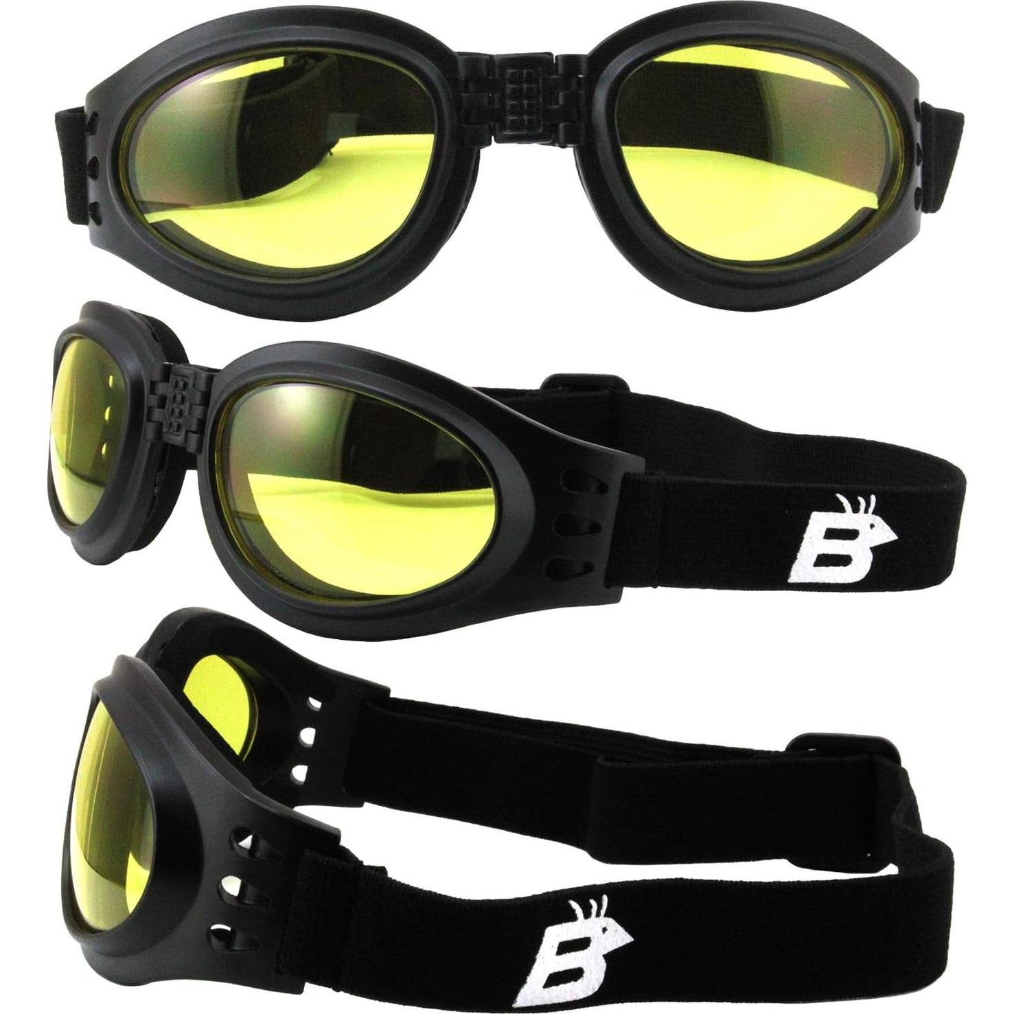 Gafas de Motocicleta Birdz Parrot 2 Pares Lentes Claras y Amarillas