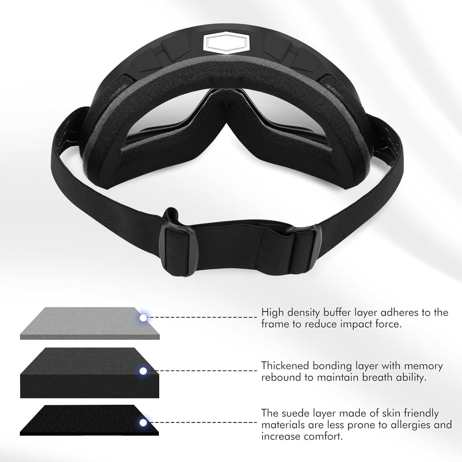 Gafas de Motocicleta MUJG V400 para Offroad y Esquí