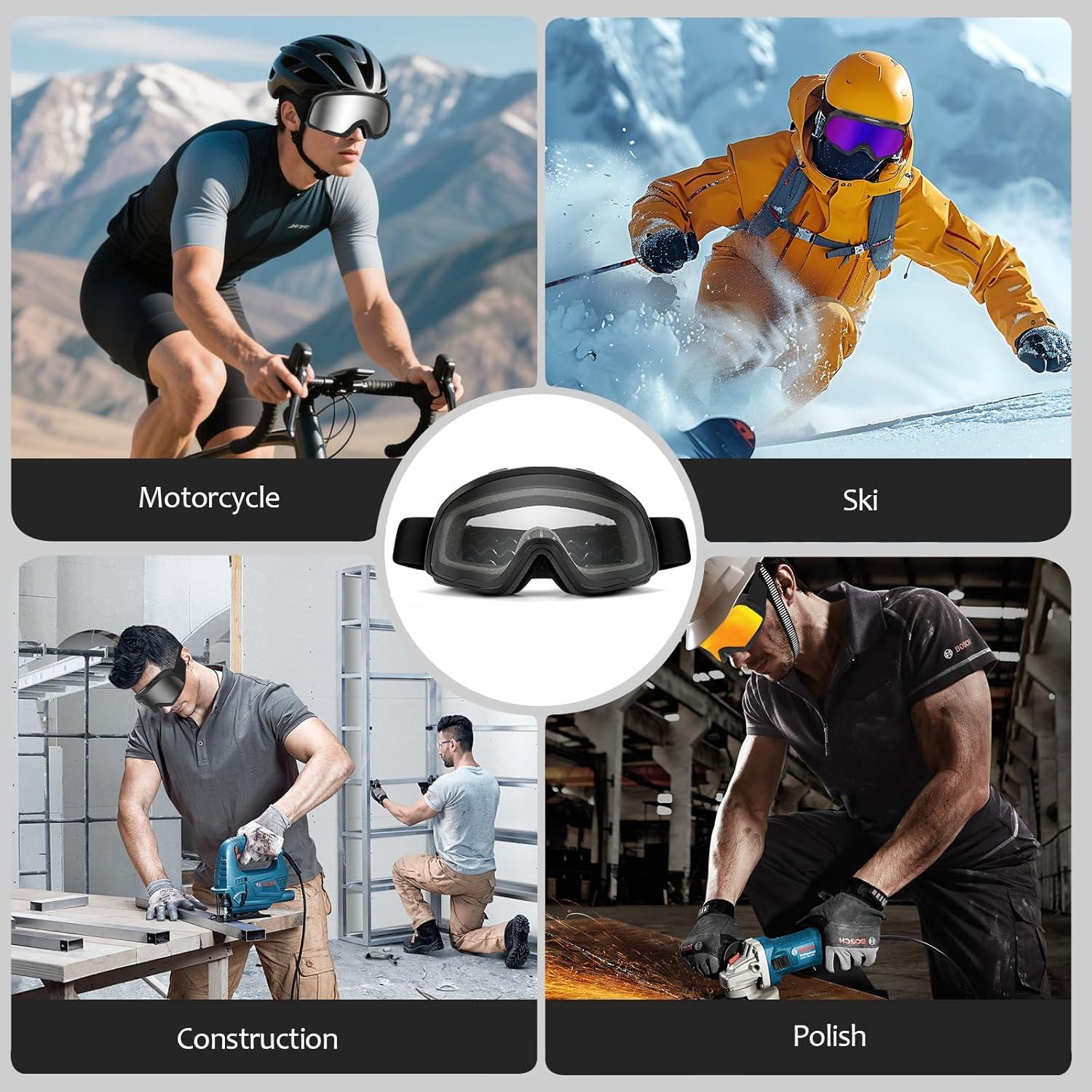 Gafas de Motocicleta MUJG V400 para Offroad y Esquí