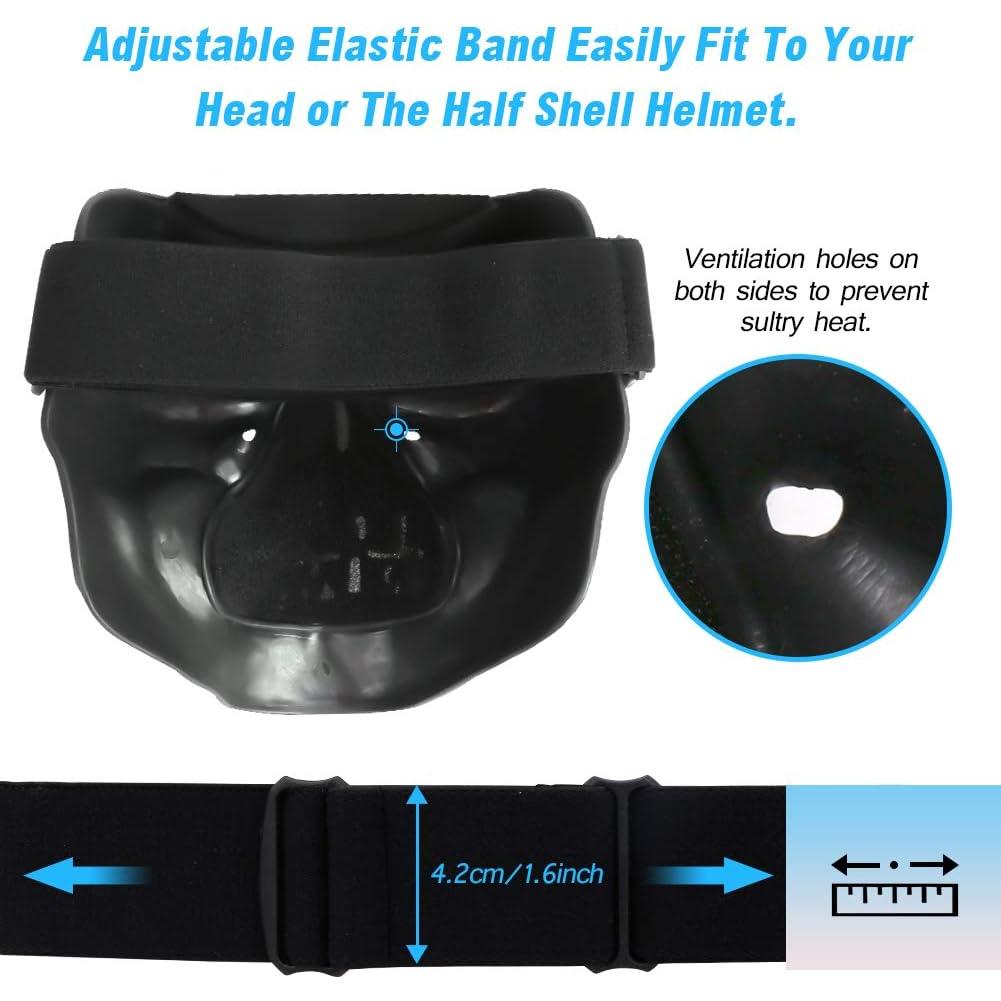 Máscara de Calavera Flantor para Airsoft y Paintball - Negro