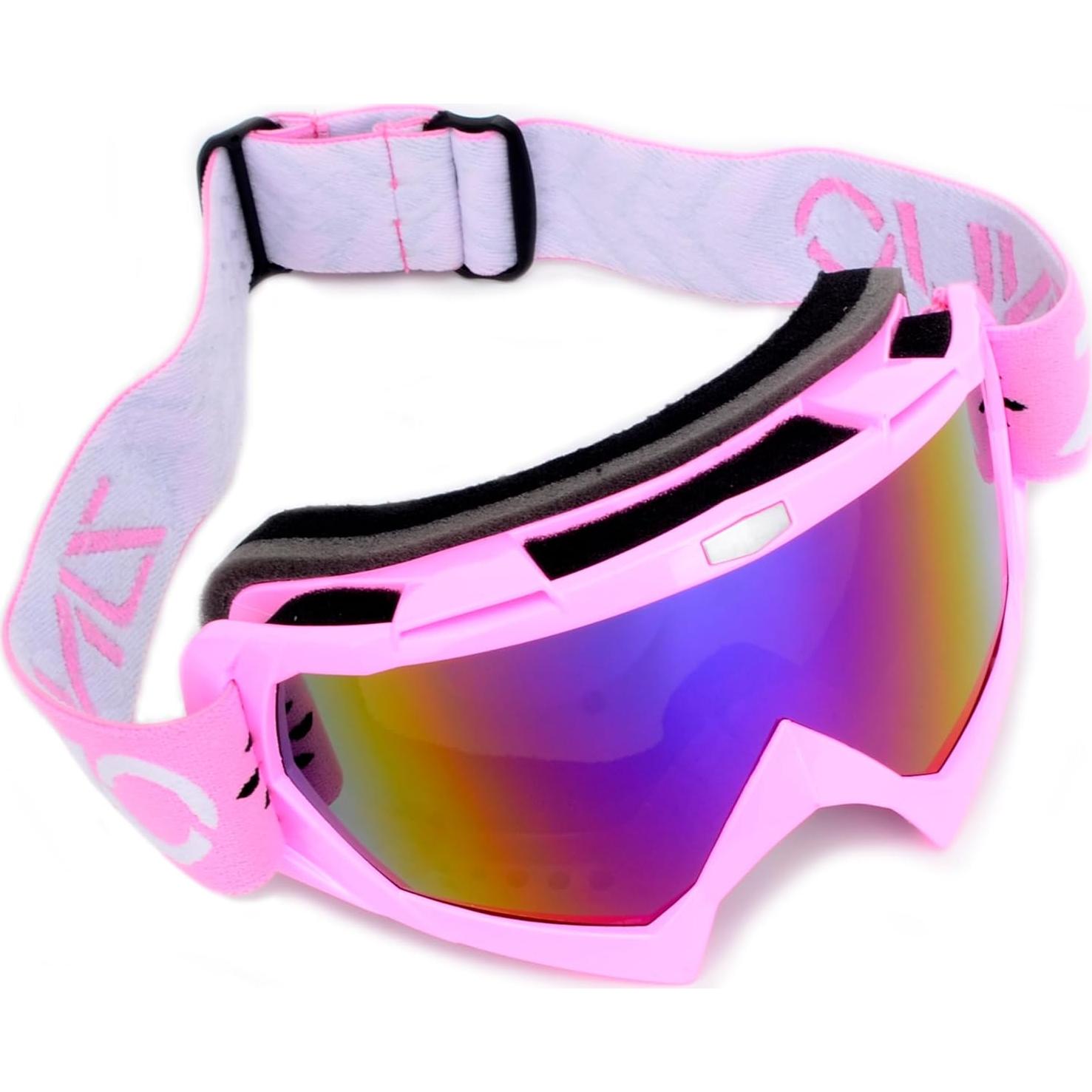 Gafas de ATV y máscara de balaclava Unisex - Rosa