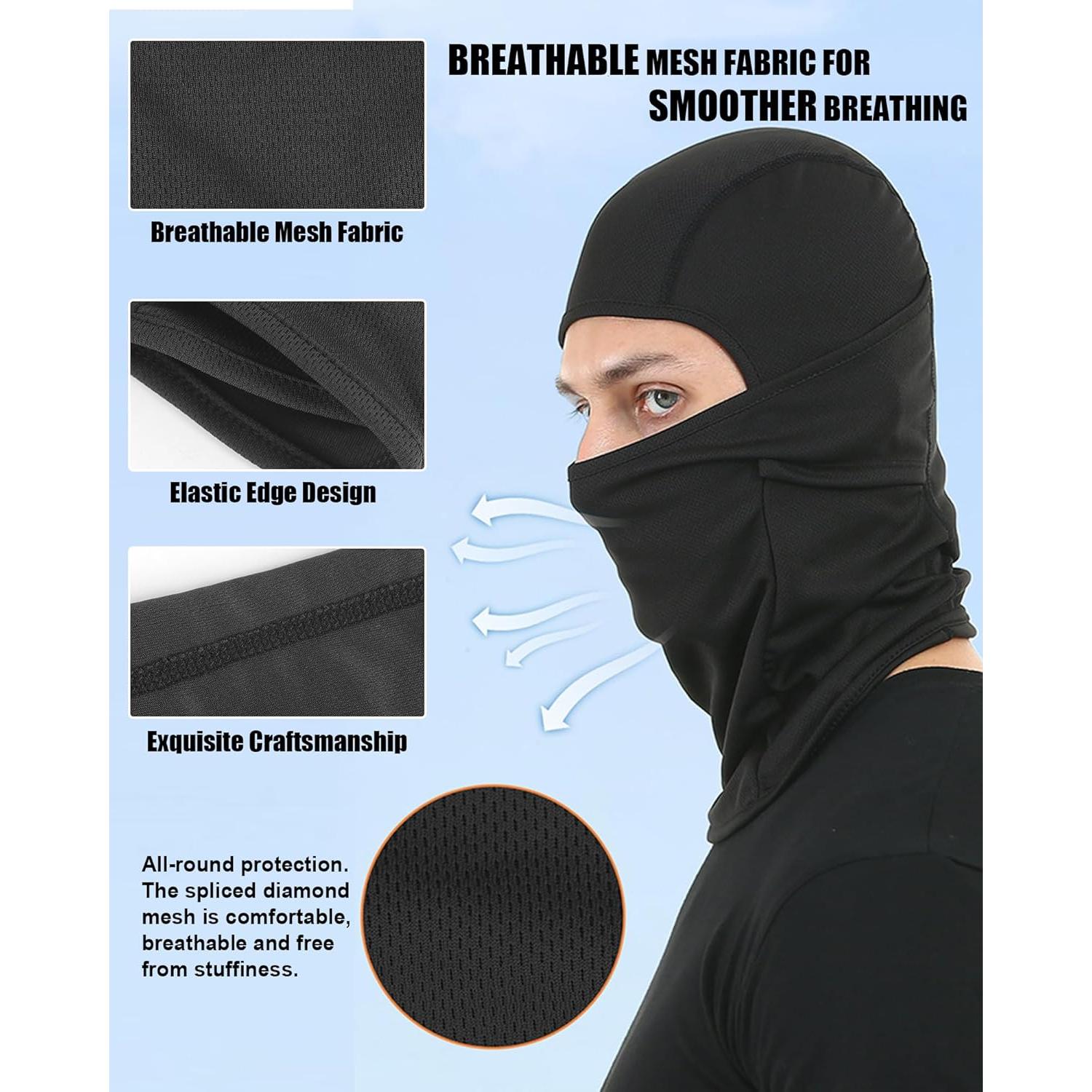 Gafas de Motocross Immoono con Balaclava UV y Antiviento