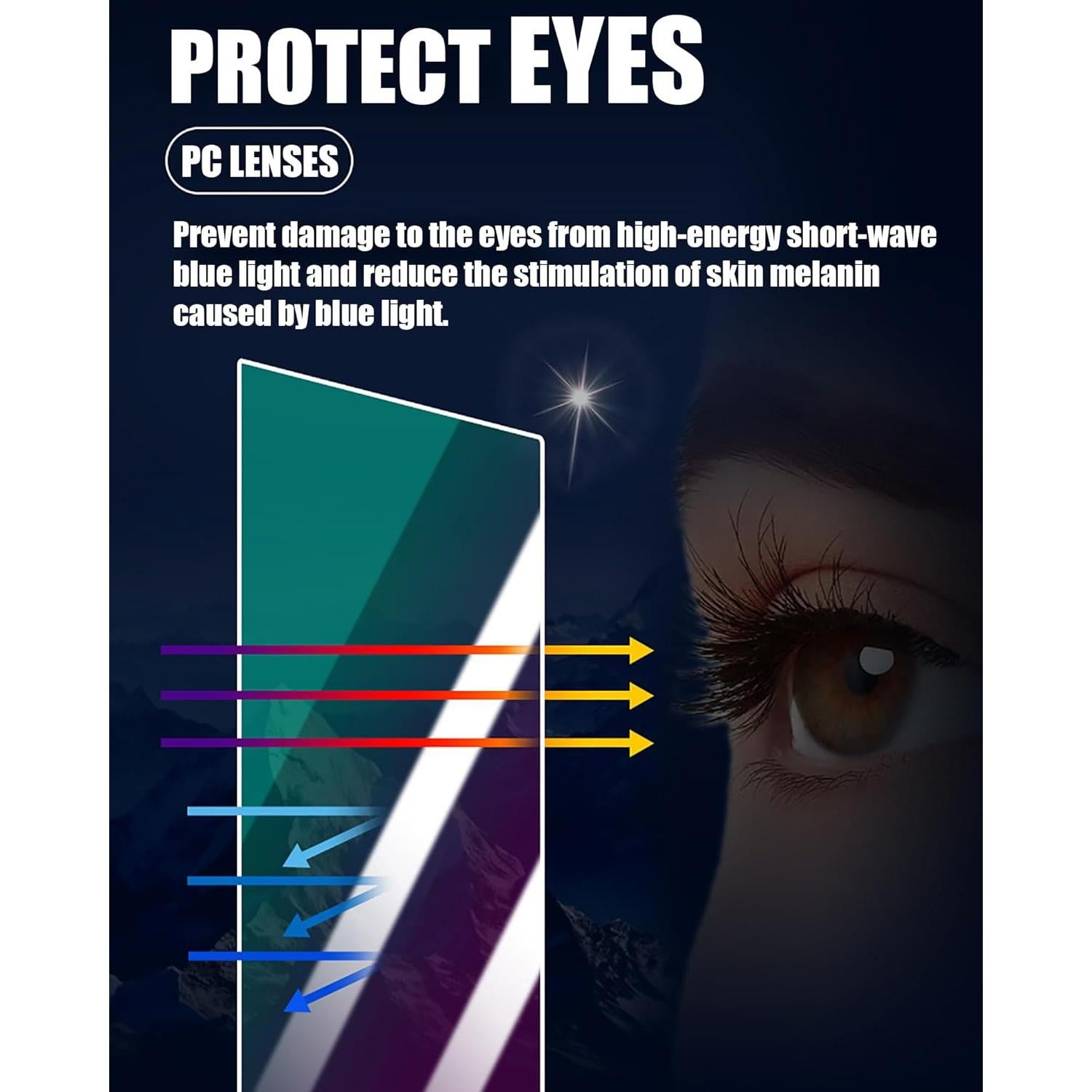 Gafas de Motocross Immoono con Balaclava UV y Antiviento