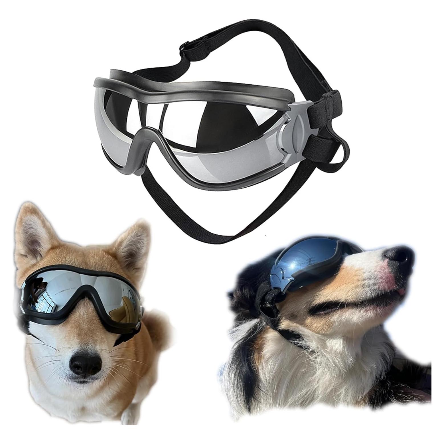 Gafas de sol para perros grandes Muejjur - Protección UV, a prueba de viento y agua