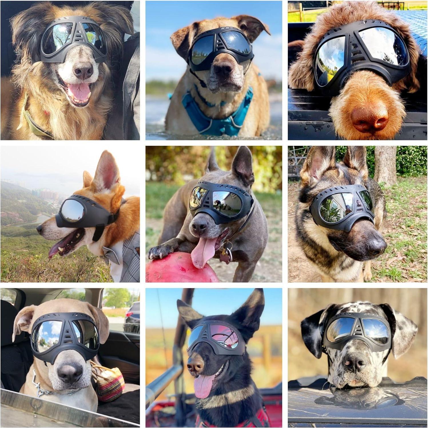 Gafas de Sol para Perros Namsan Grandes UV400 Ajustables