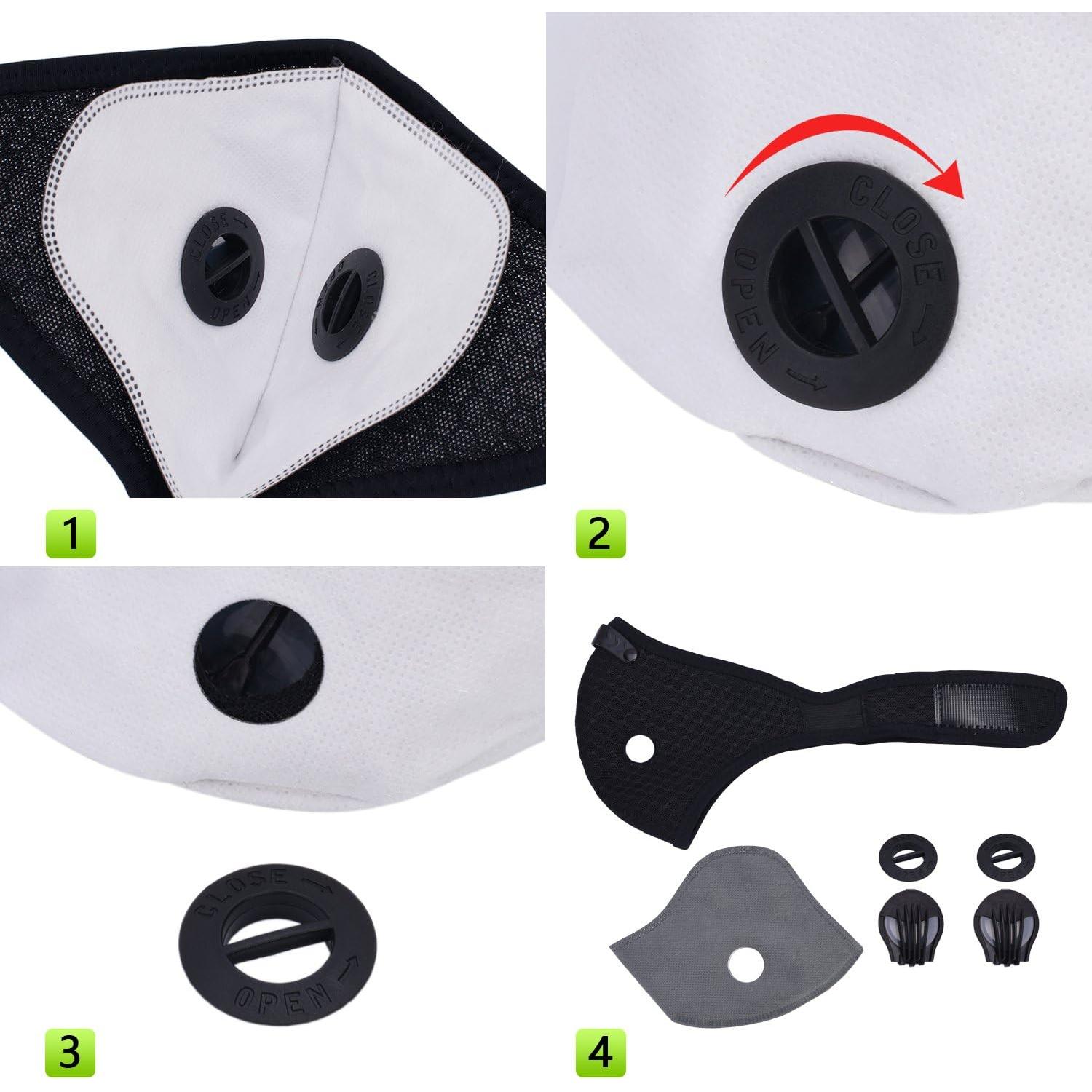 Conjunto de Gafas de Seguridad Nainsect + 2 Mascarillas Carbón