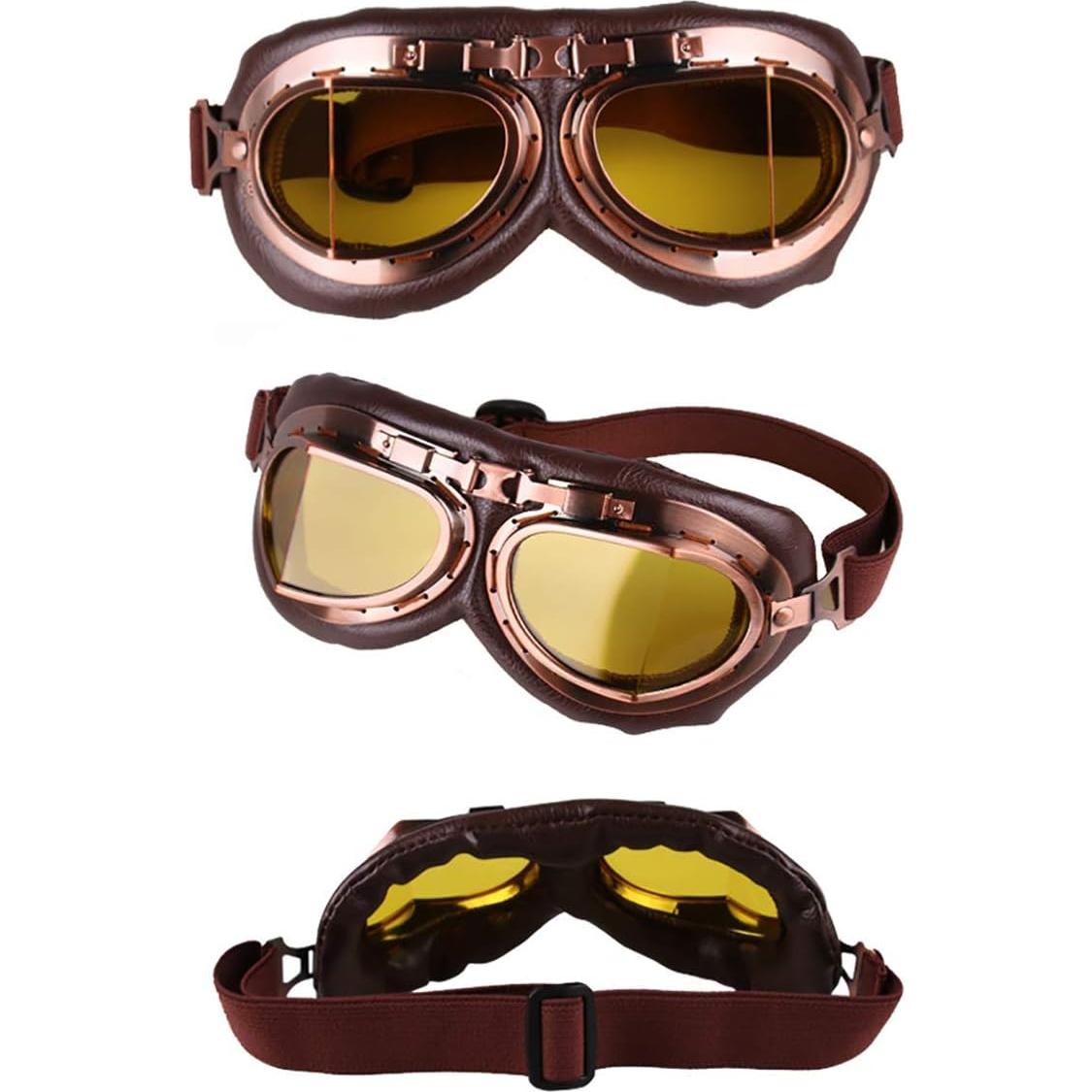 Paquete de 3 Gafas Vintage Peicees para Motocicleta y Bicicleta
