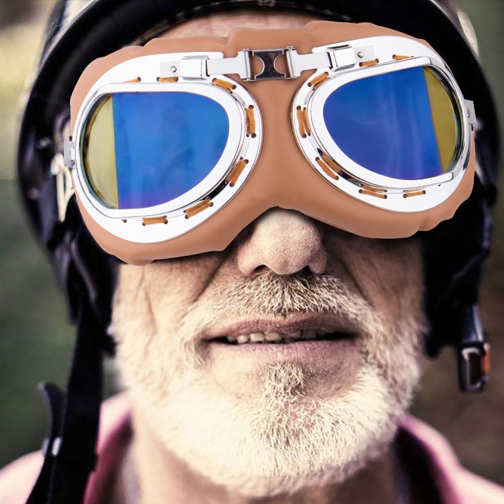 Pack de 3 Gafas Vintage Peicees para Motocicleta y Bicicleta