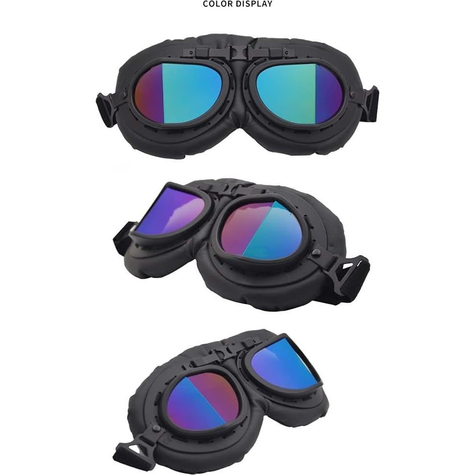 Paquete de 2 Gafas Vintage Peicees para Motocicleta y Ciclismo