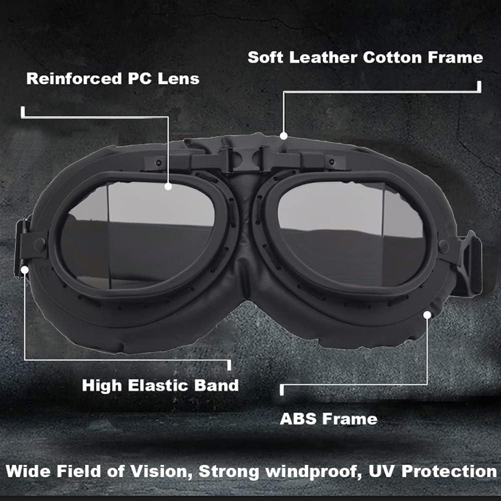 Paquete de 2 Gafas Vintage Peicees para Motocicleta y Bicicleta