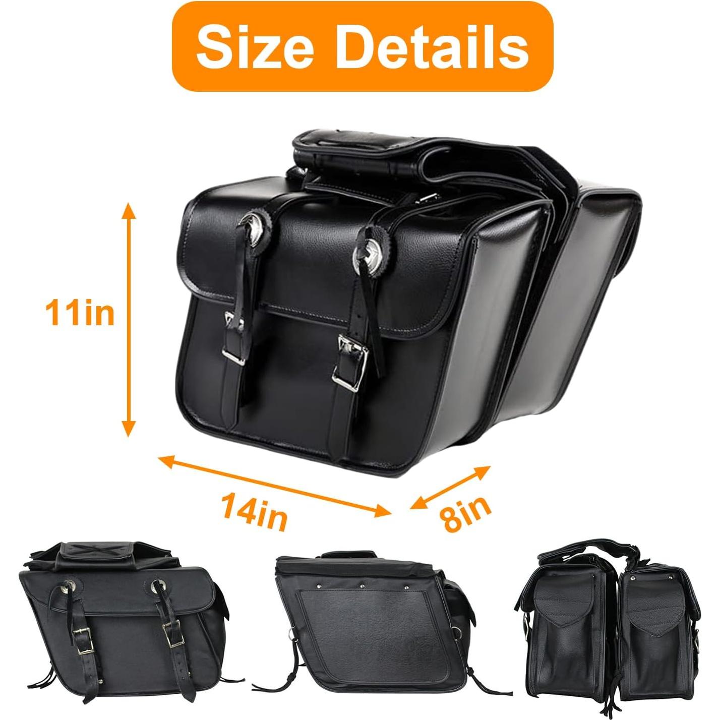 Bolsas de Sillón GARGOYLE BELLS de Cuero para Motocicleta 25L