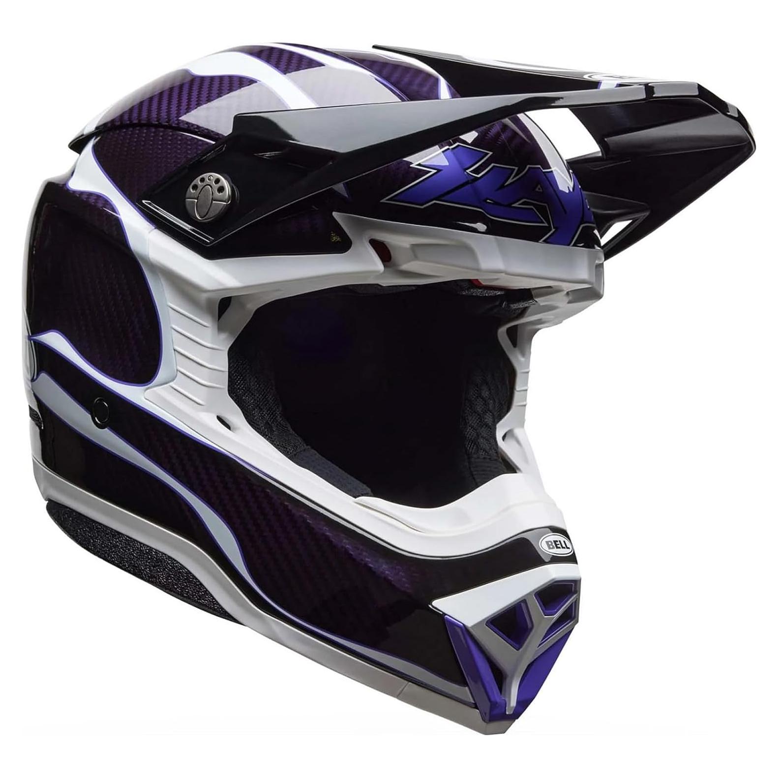 Casco Bell Moto-10 Esférico Negro/Blanco Mediano 2.64 kg