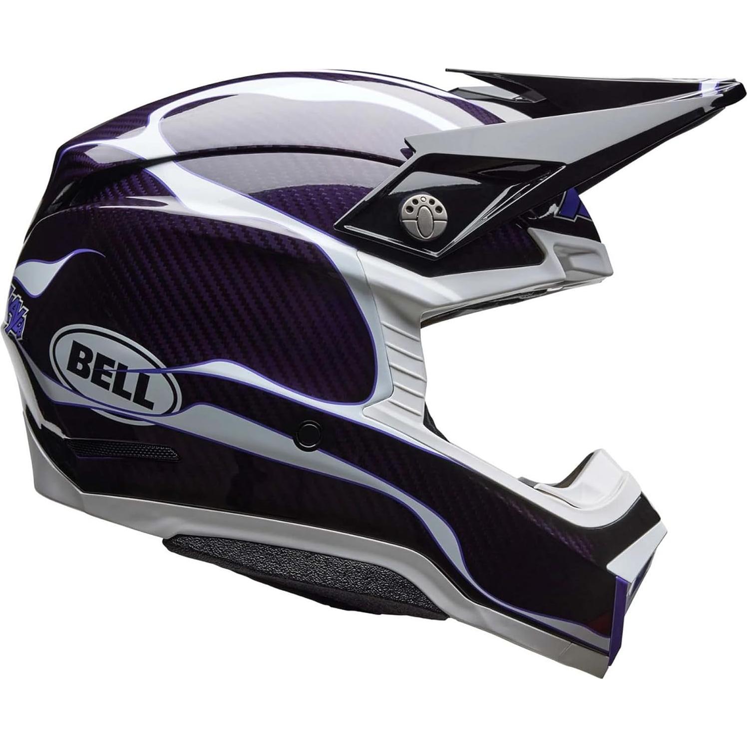 Casco Bell Moto-10 Esférico Negro/Blanco Mediano 2.64 kg