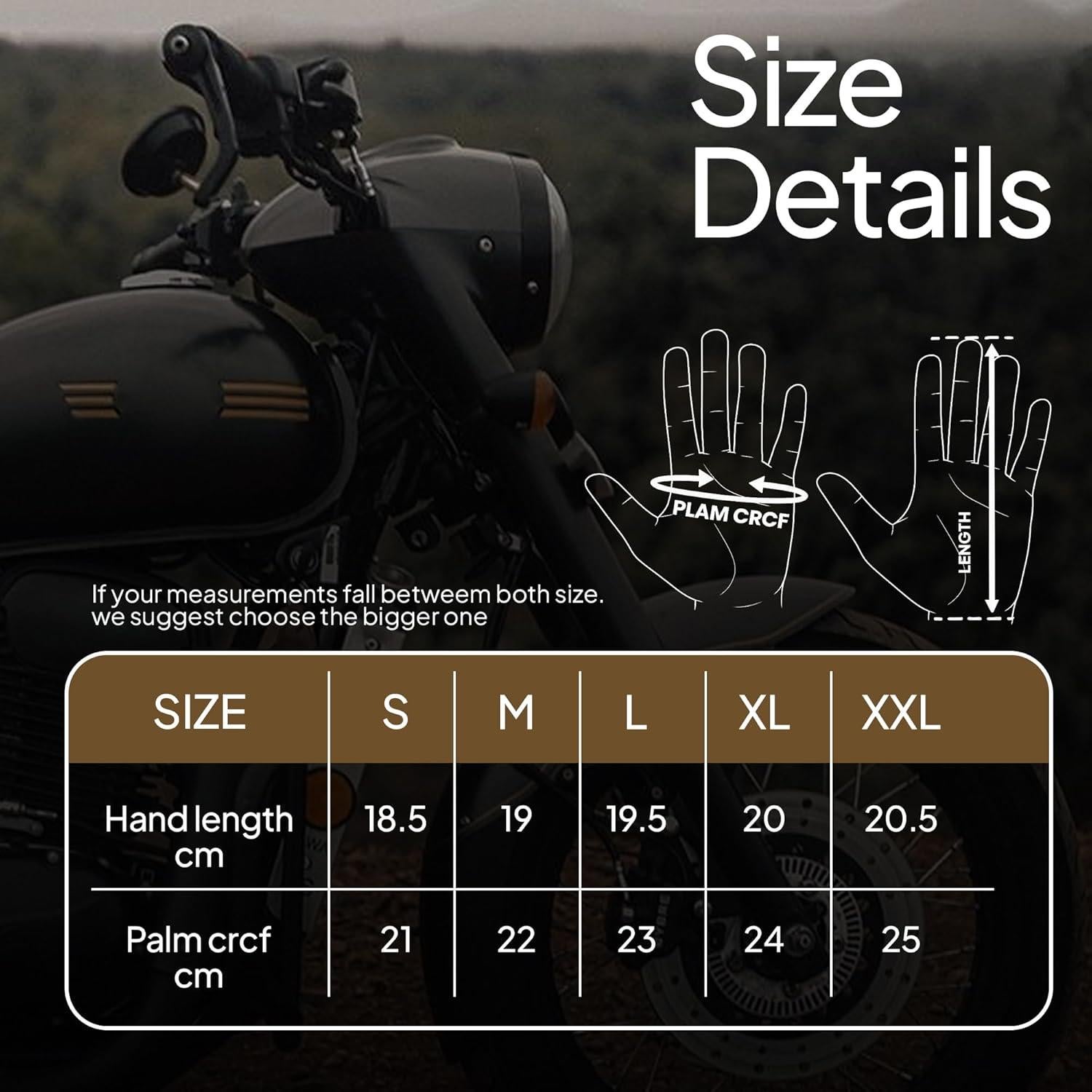 Guantes de Motocicleta SAGA SPORTS Táctiles Unisex Marrón Grande