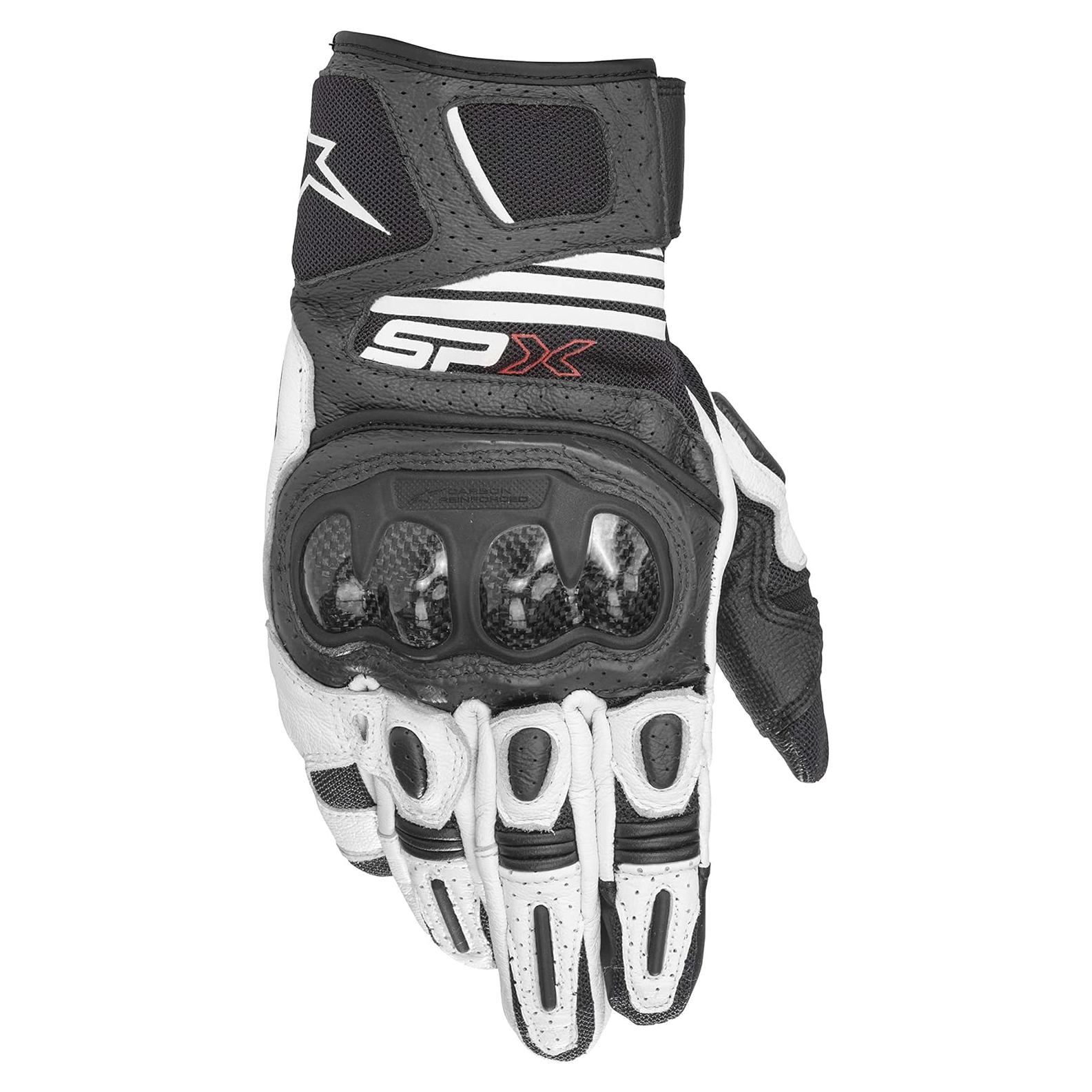 Guantes de Motocicleta Alpinestars SPX AC V2 2XL Negro/Blanco