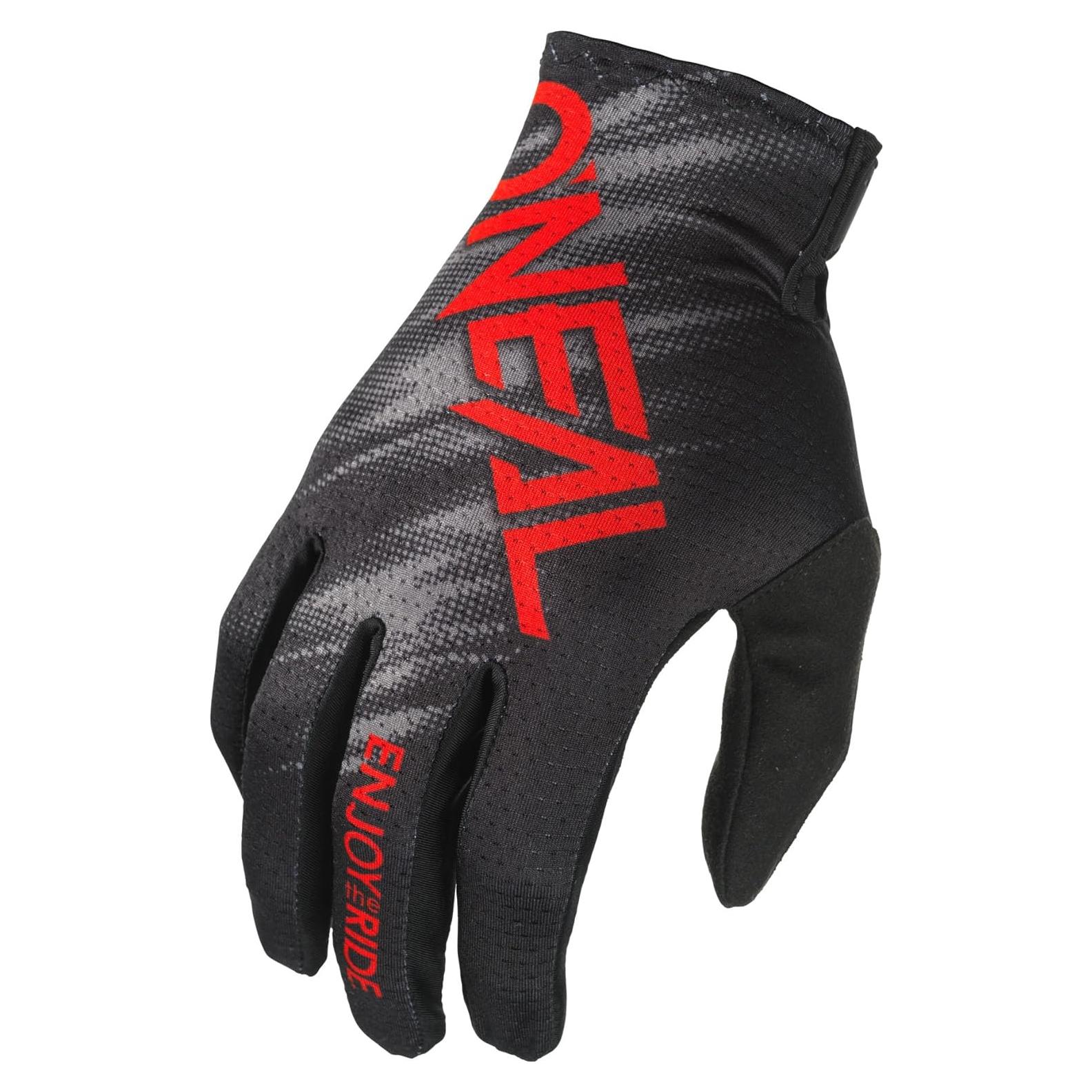 Guante O'NEAL Matrix V.24 Negro/Rojo Talla 9 para Motocross