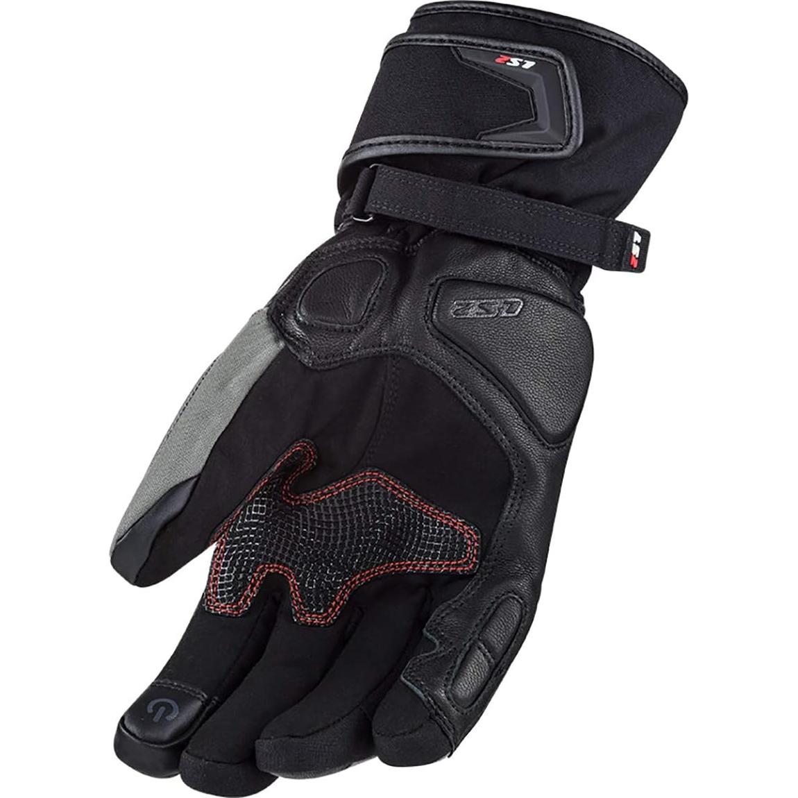 Guante LS2 Frost Negro/Gris 3X-Large Térmico Impermeable