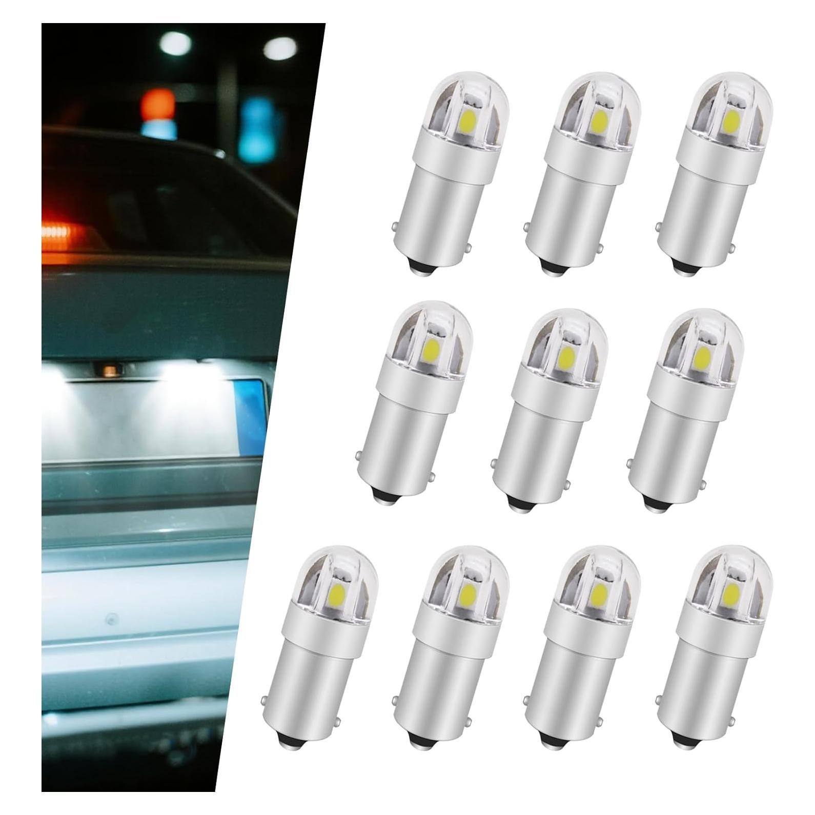 10 Bombillas LED BA9S Zikefest 6000K 200 Lúmenes SMD 3030