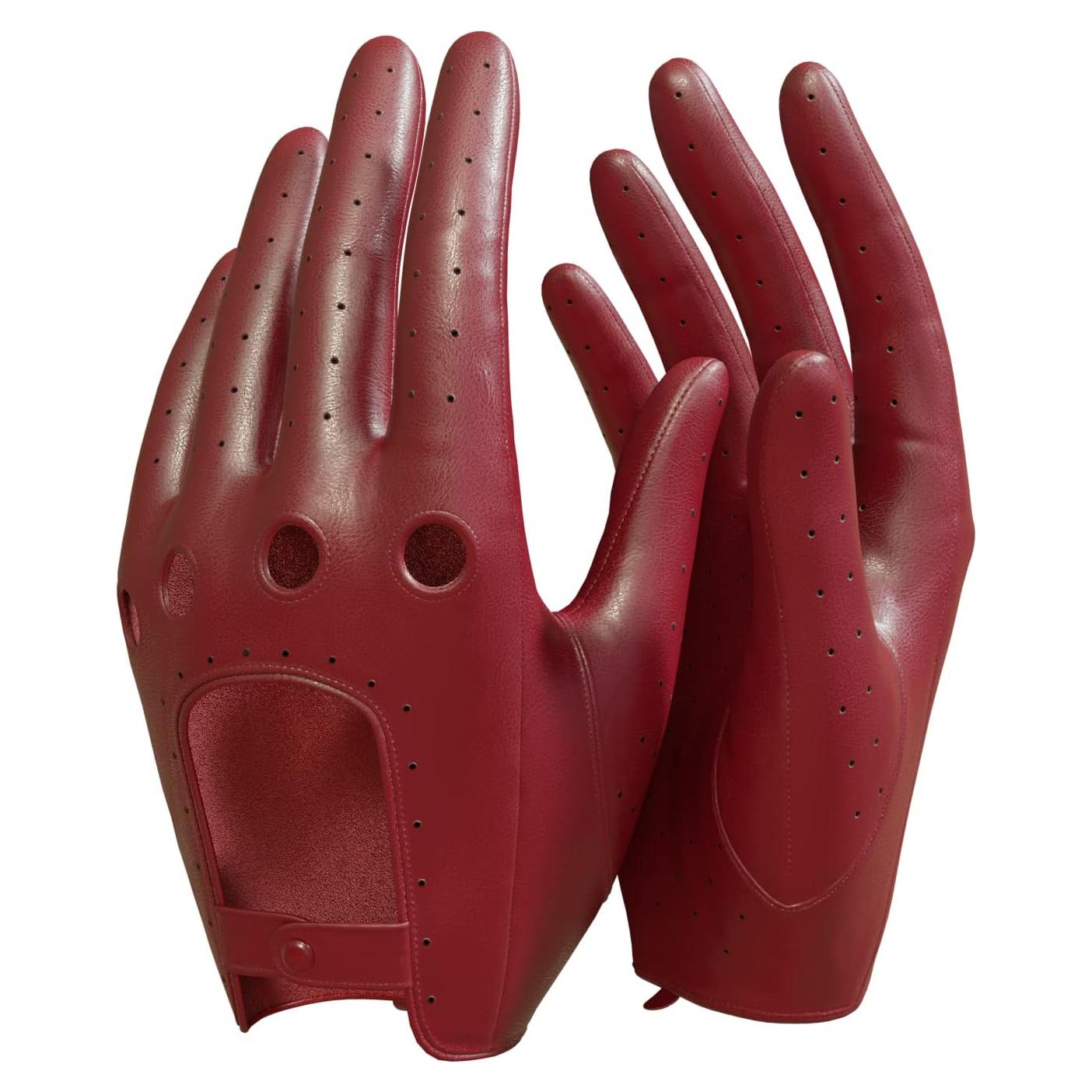 Guantes de Conducción de Cuero MGGMOKAY para Mujeres Táctiles