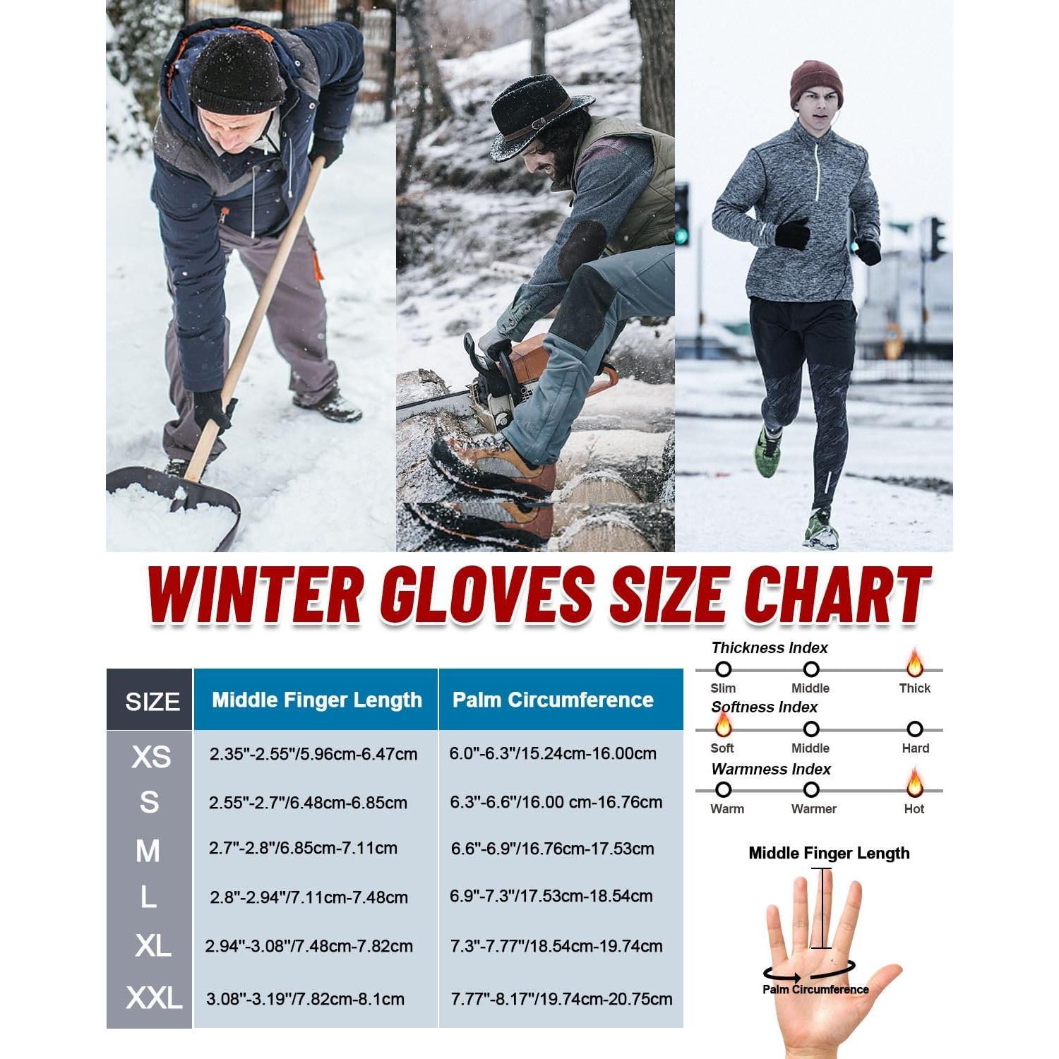 Guantes de Invierno Impermeables RIGWARL Térmicos 3M - Negro