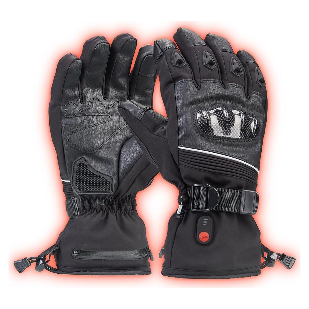 Guantes calefaccionados ERKEQN 7.4V impermeables unisex