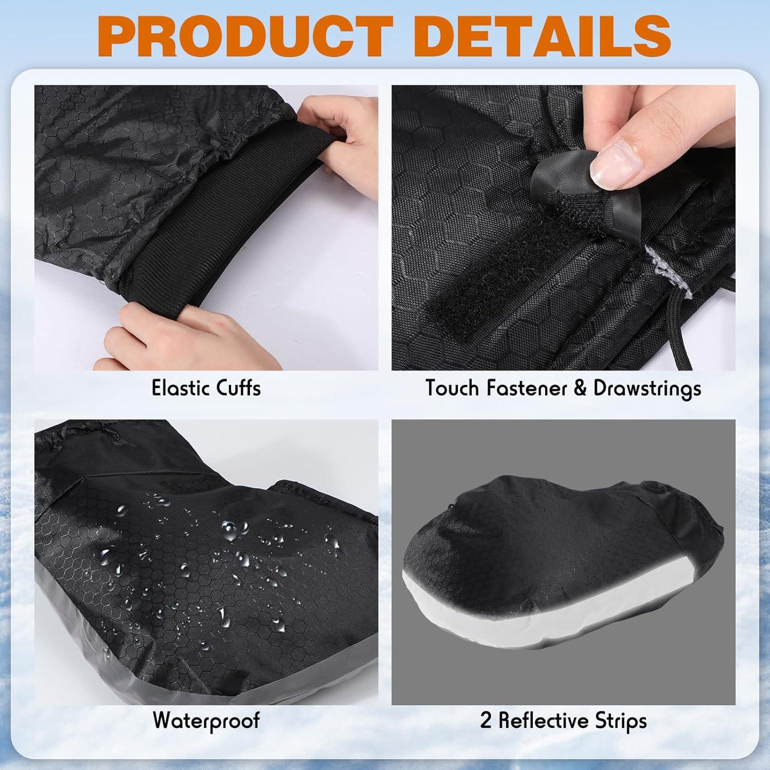 Guantes de Manillar de Invierno Geyoga para Bicicleta 1 Par