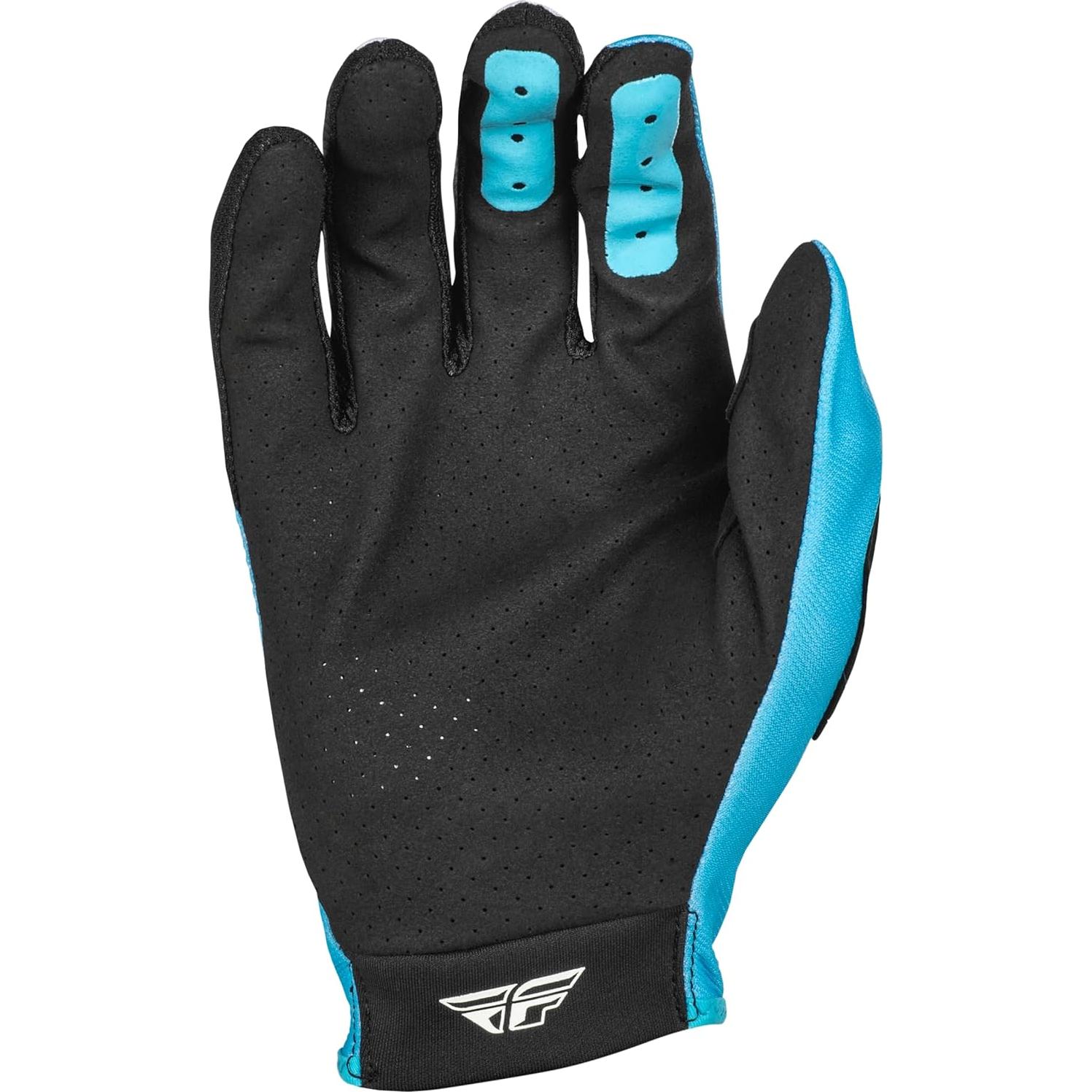 Guantes Lite Fly Racing Pequeño Juvenil Azul/Blanco/Negro