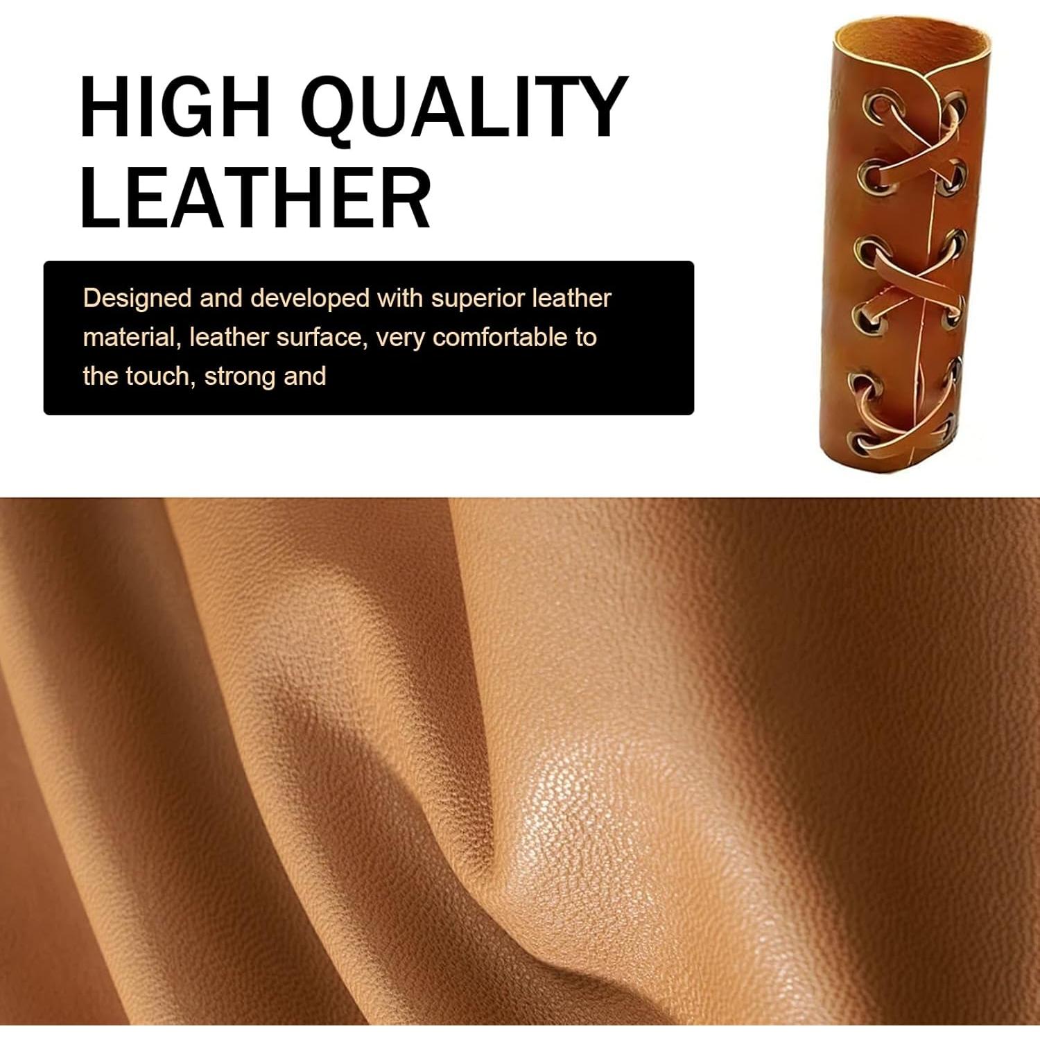 Agarraderas de Manillar de Motocicleta Diamall 2 PCS Cuero PU Marrón