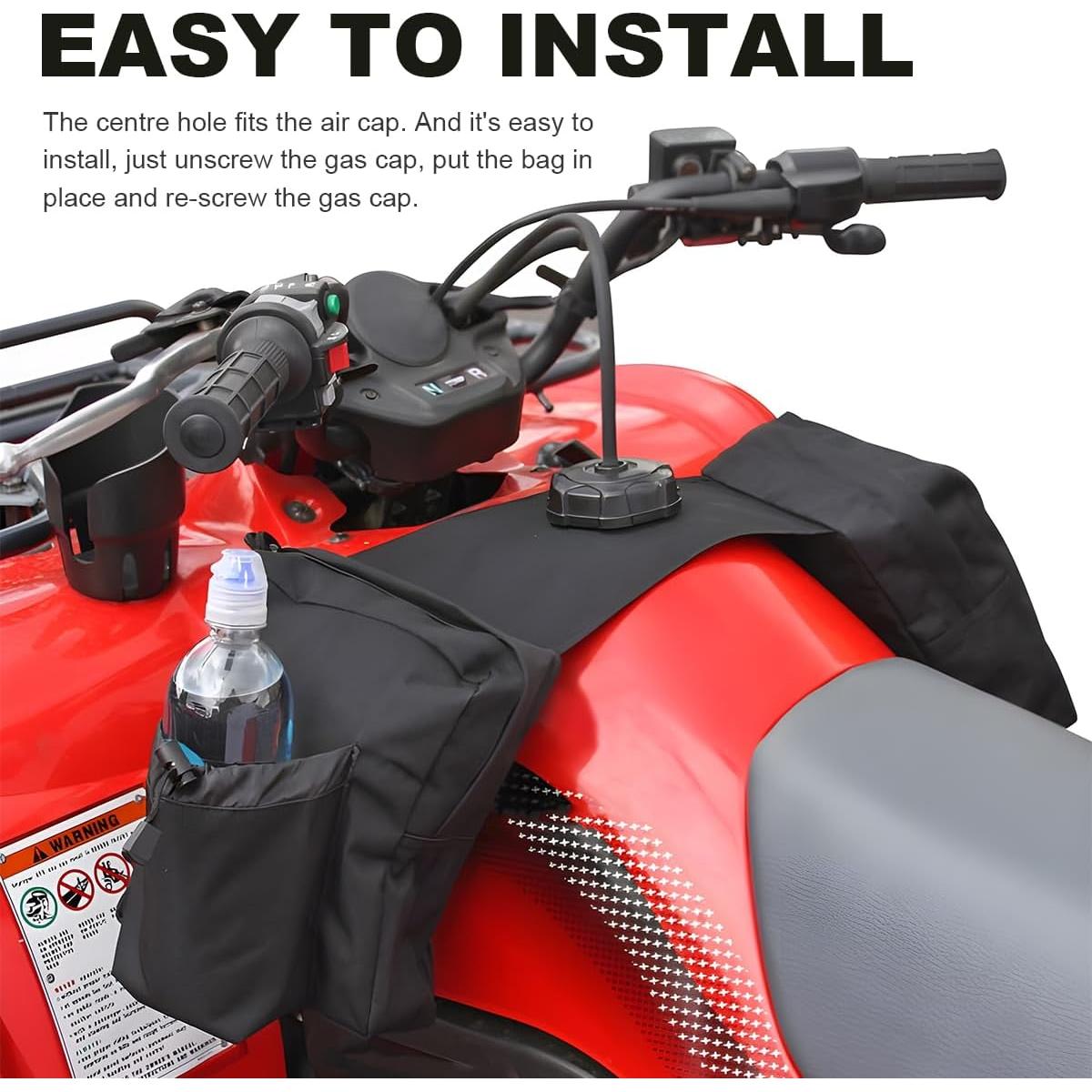 Bolsa de Tanque de Motocicleta Wevdn Impermeable Verde Militar