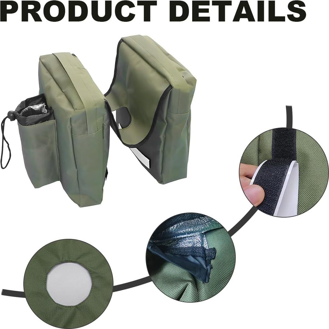 Bolsa de Tanque de Motocicleta Wevdn Impermeable Verde Militar