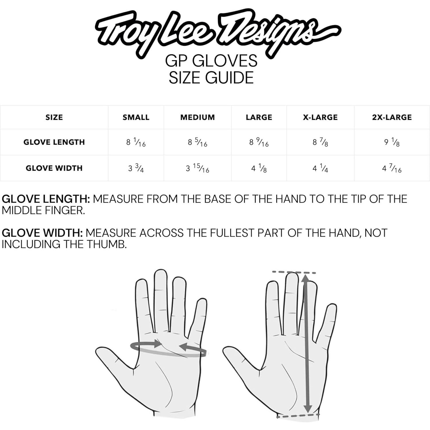 Guante GP para Mujeres Troy Lee Designs Icon Negro XL