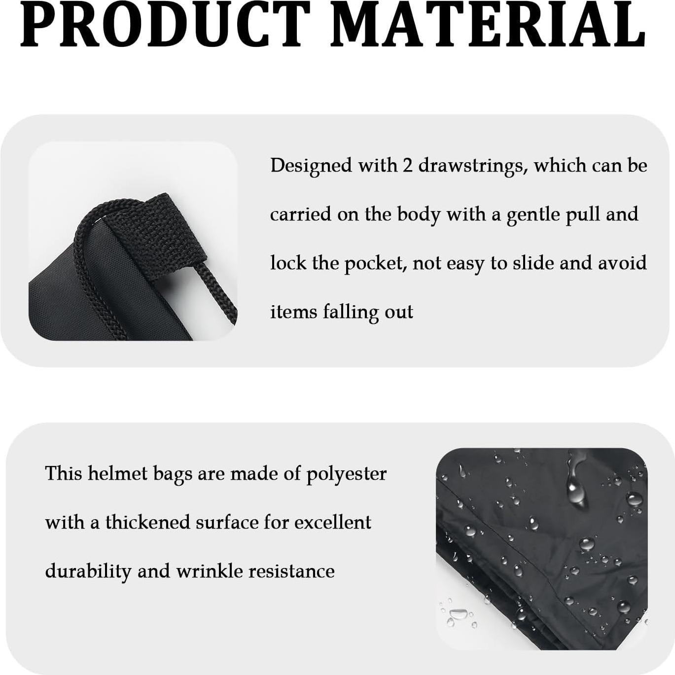 Bolsa de Casco de Motocicleta YGDMD 48x46cm Impermeable