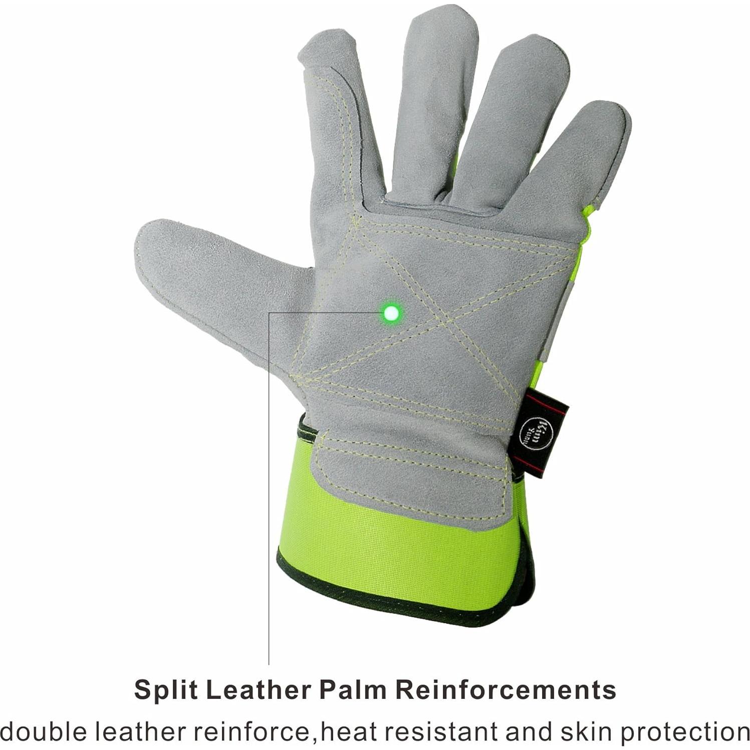 Guantes de Trabajo de Cuero KIM YUAN Antideslizantes 1 Par