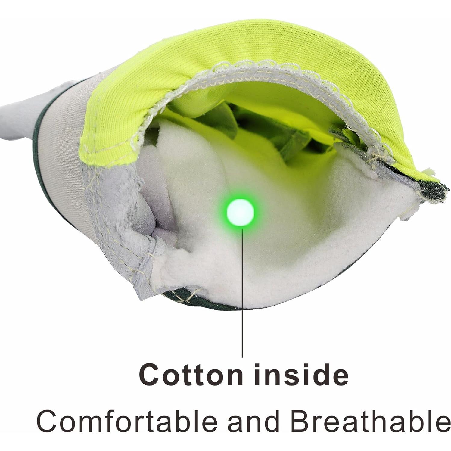 Guantes de Trabajo de Cuero KIM YUAN Antideslizantes 1 Par